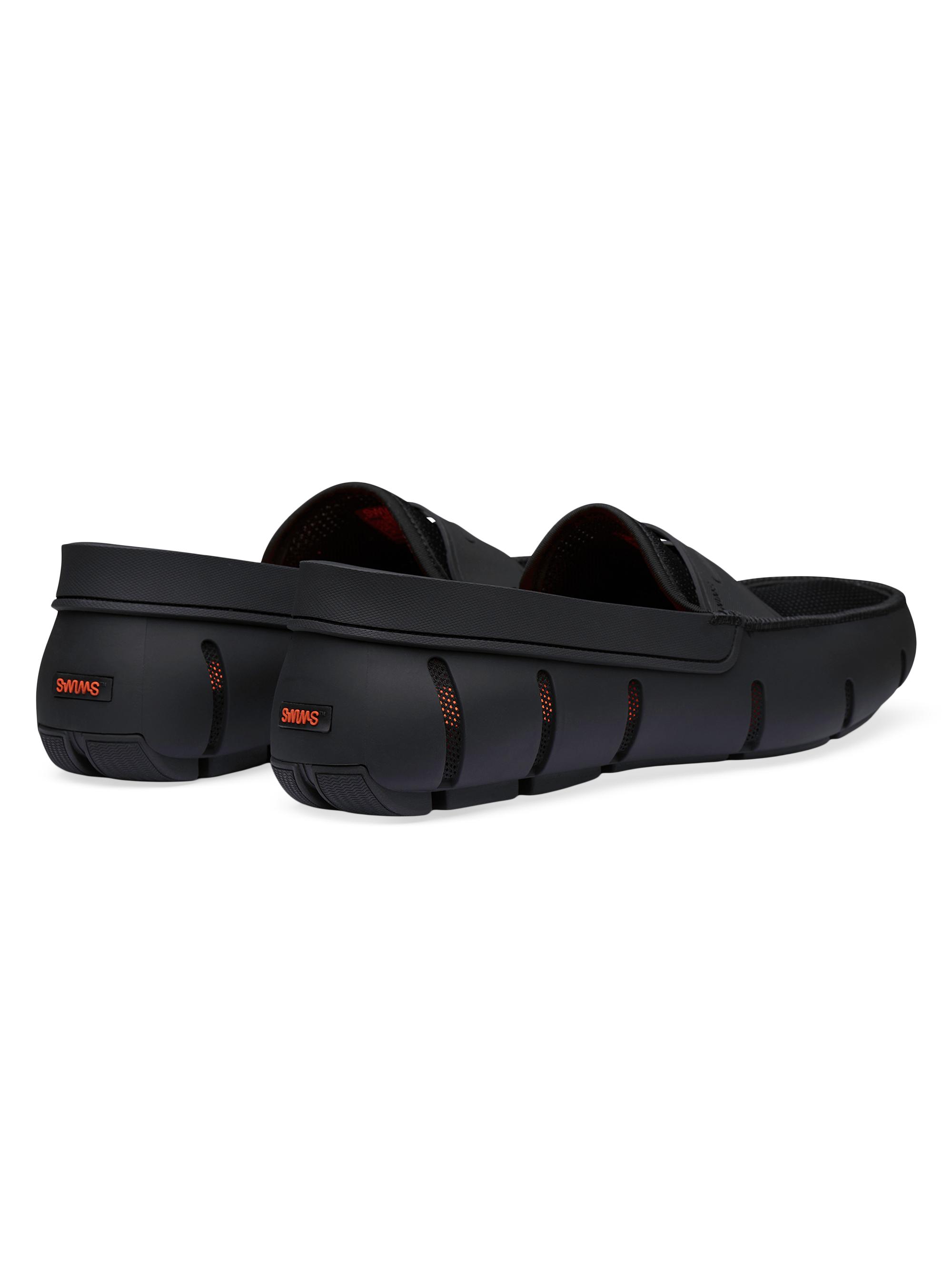 Swims Men's Mesh & Rubber Penny Loafers - Black | Thumbnail 3