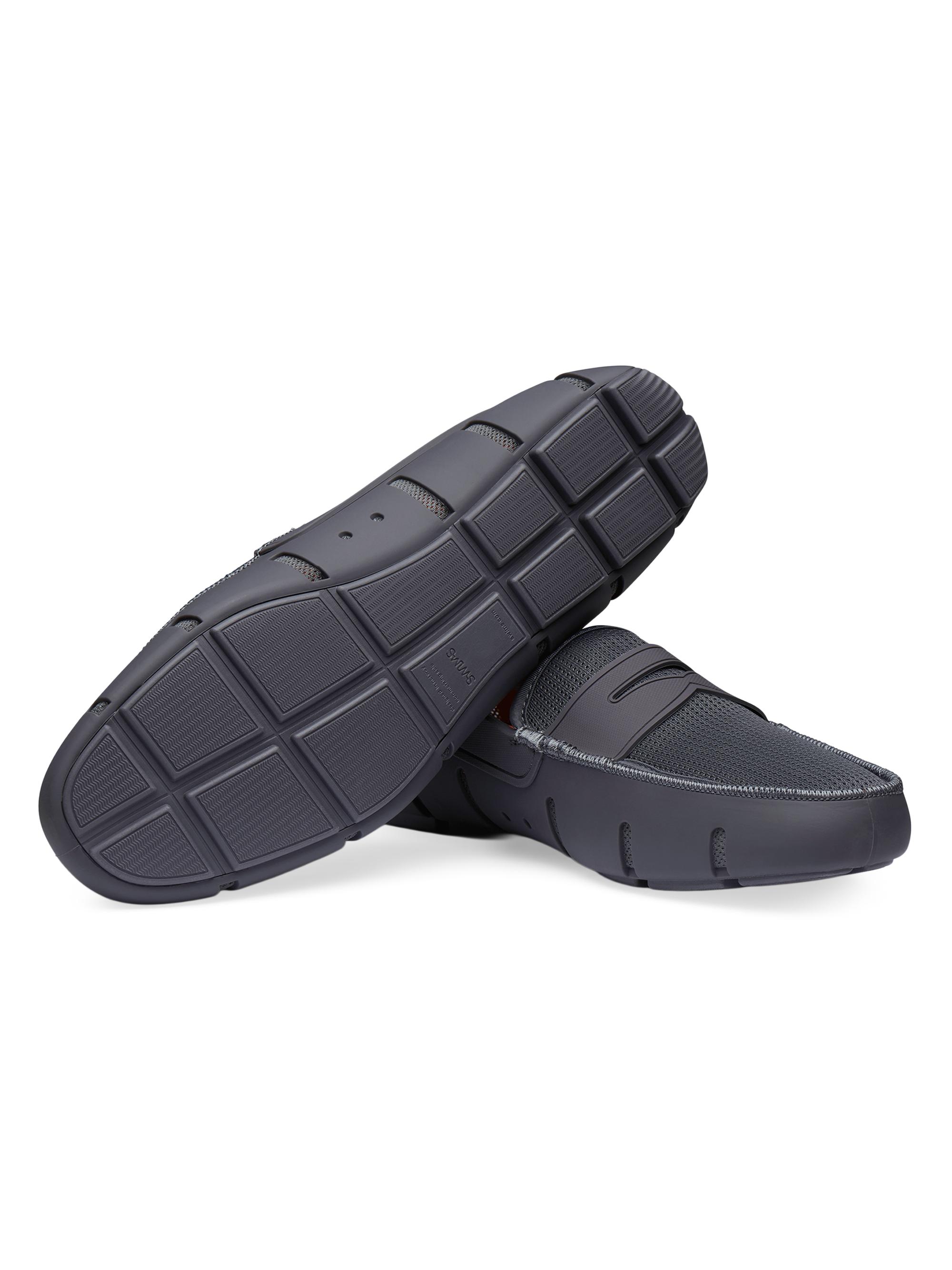 Swims Men's Mesh & Rubber Penny Loafers - Charcoal | Thumbnail 4