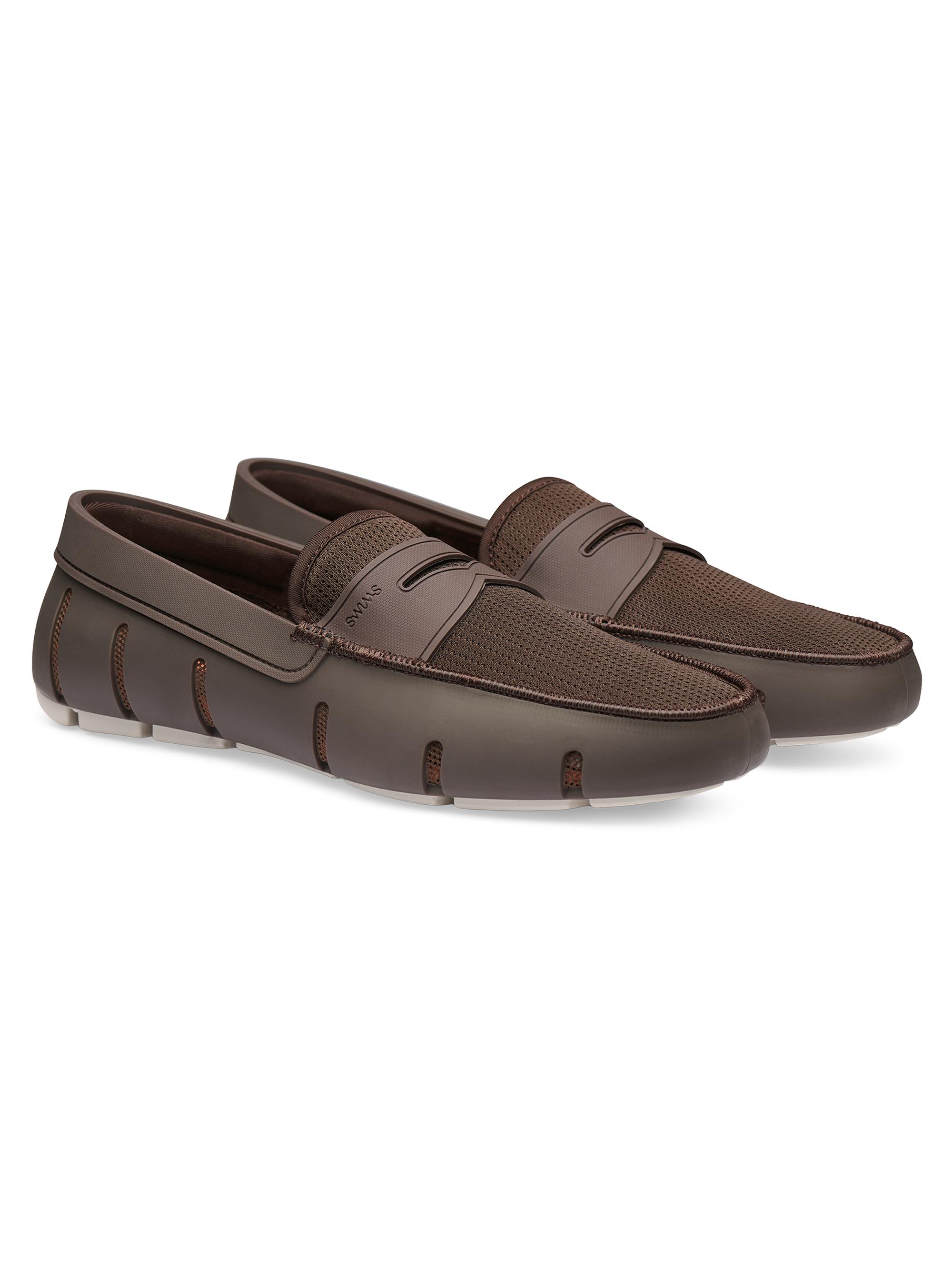 Swims Men's Mesh & Rubber Penny Loafers - Espresso Mist | Thumbnail 2