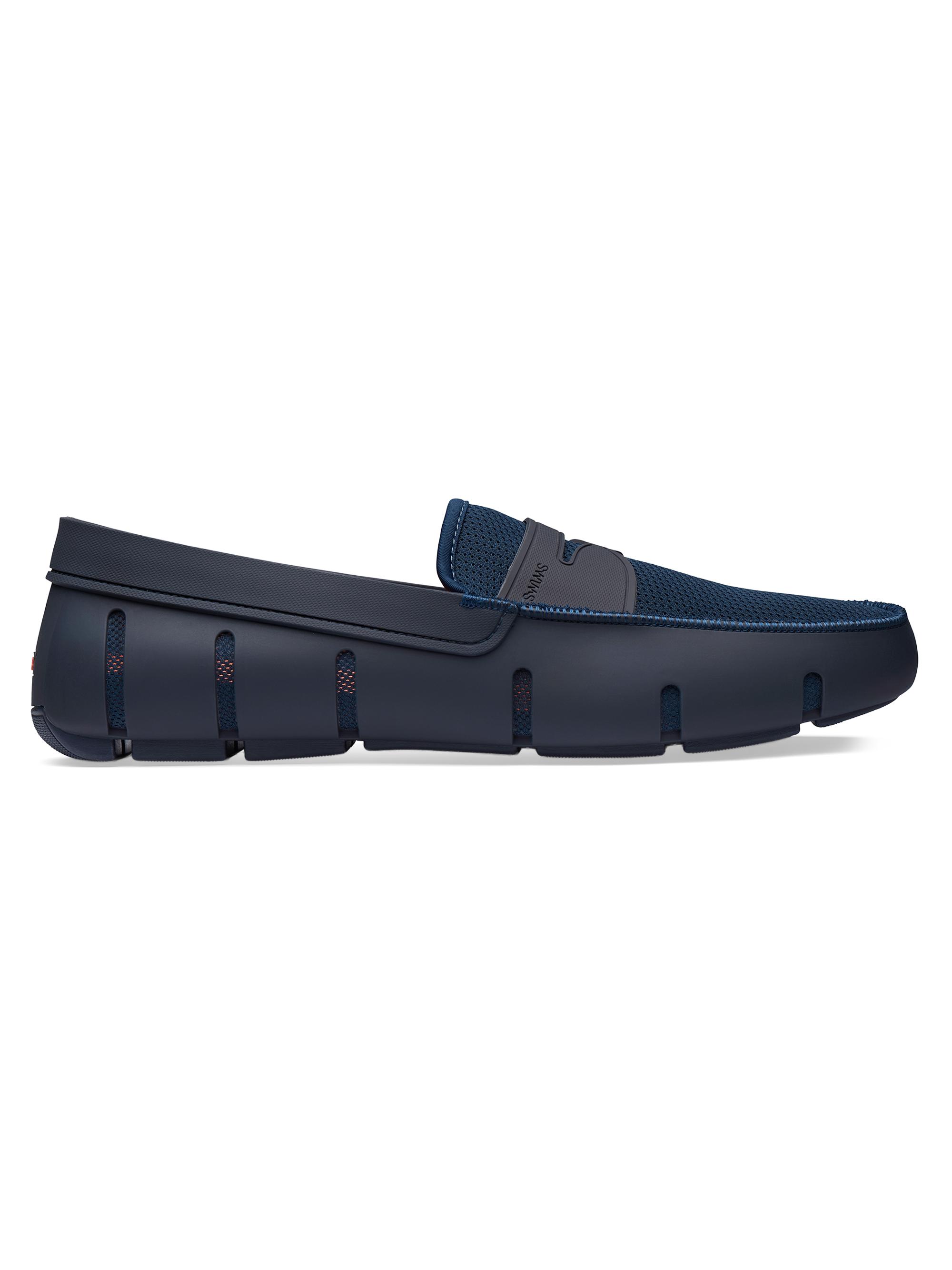 Swims Men's Mesh & Rubber Penny Loafers - Navy