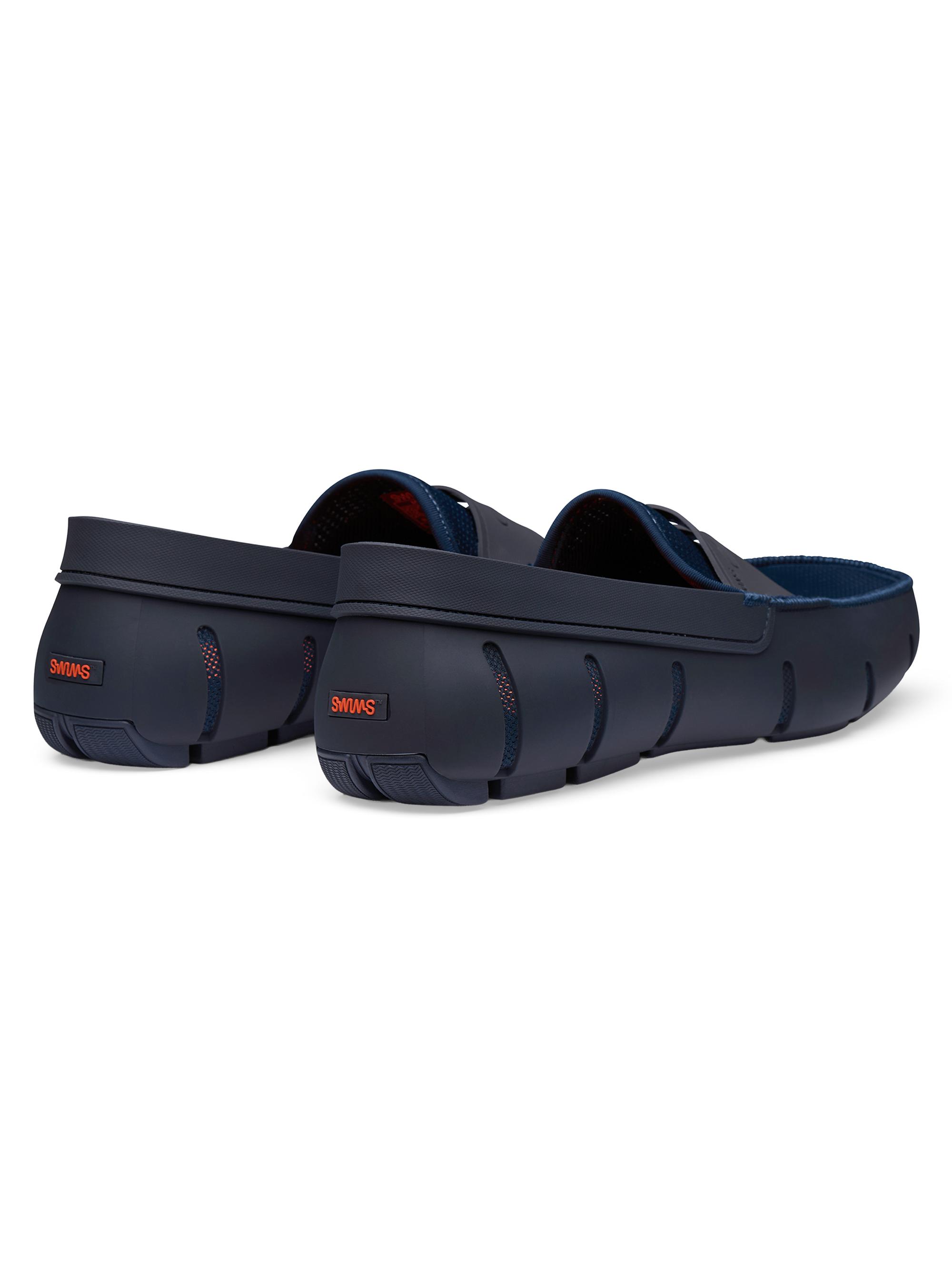 Swims Men's Mesh & Rubber Penny Loafers - Navy | Thumbnail 3