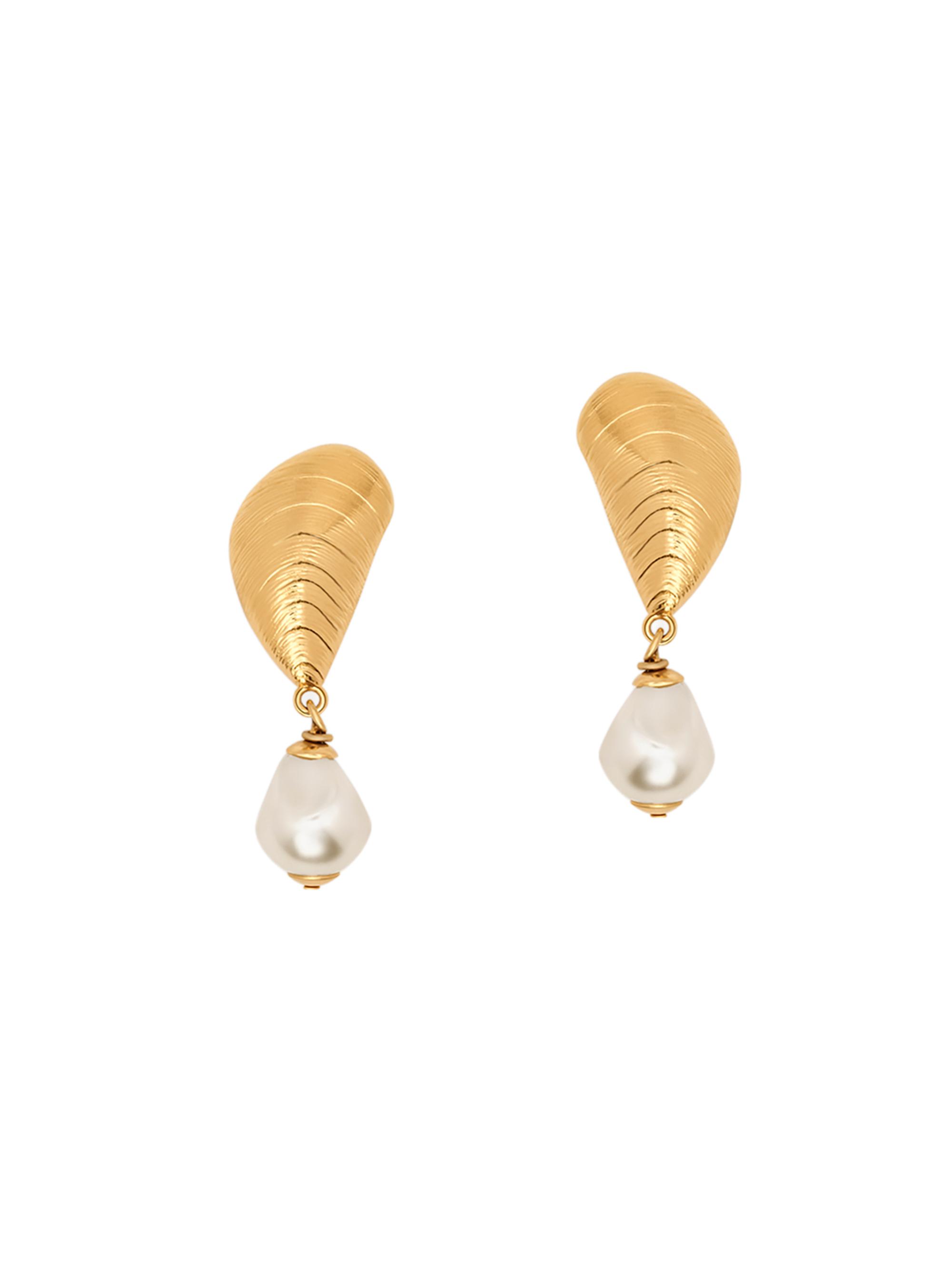 Oscar de la Renta Women's 24K-Gold-Plated & Imitation Pearl Drop Earrings - Pearl - Women's Jewelry And Watches