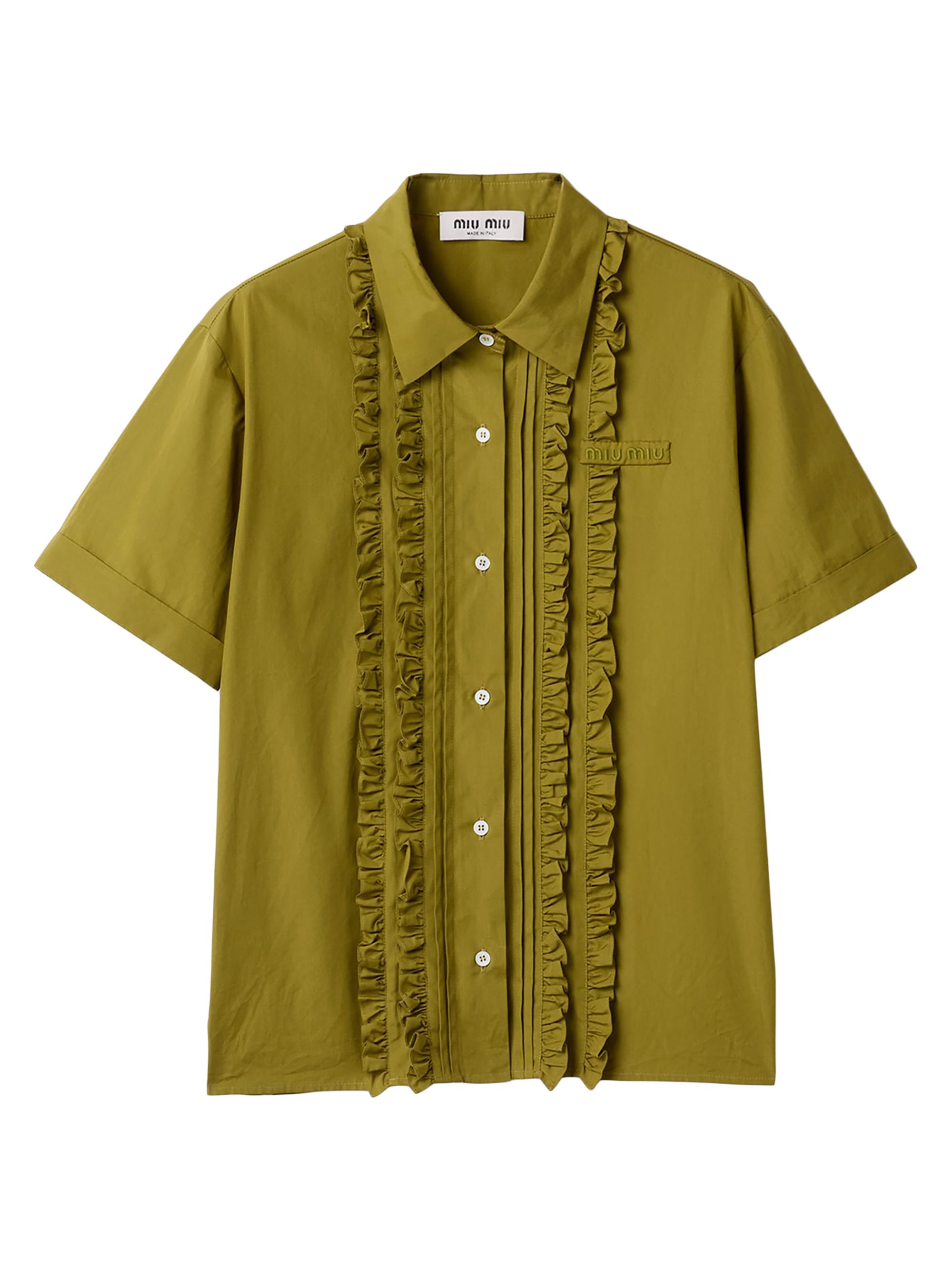 Miu Miu Women's Poplin Shirt - Green