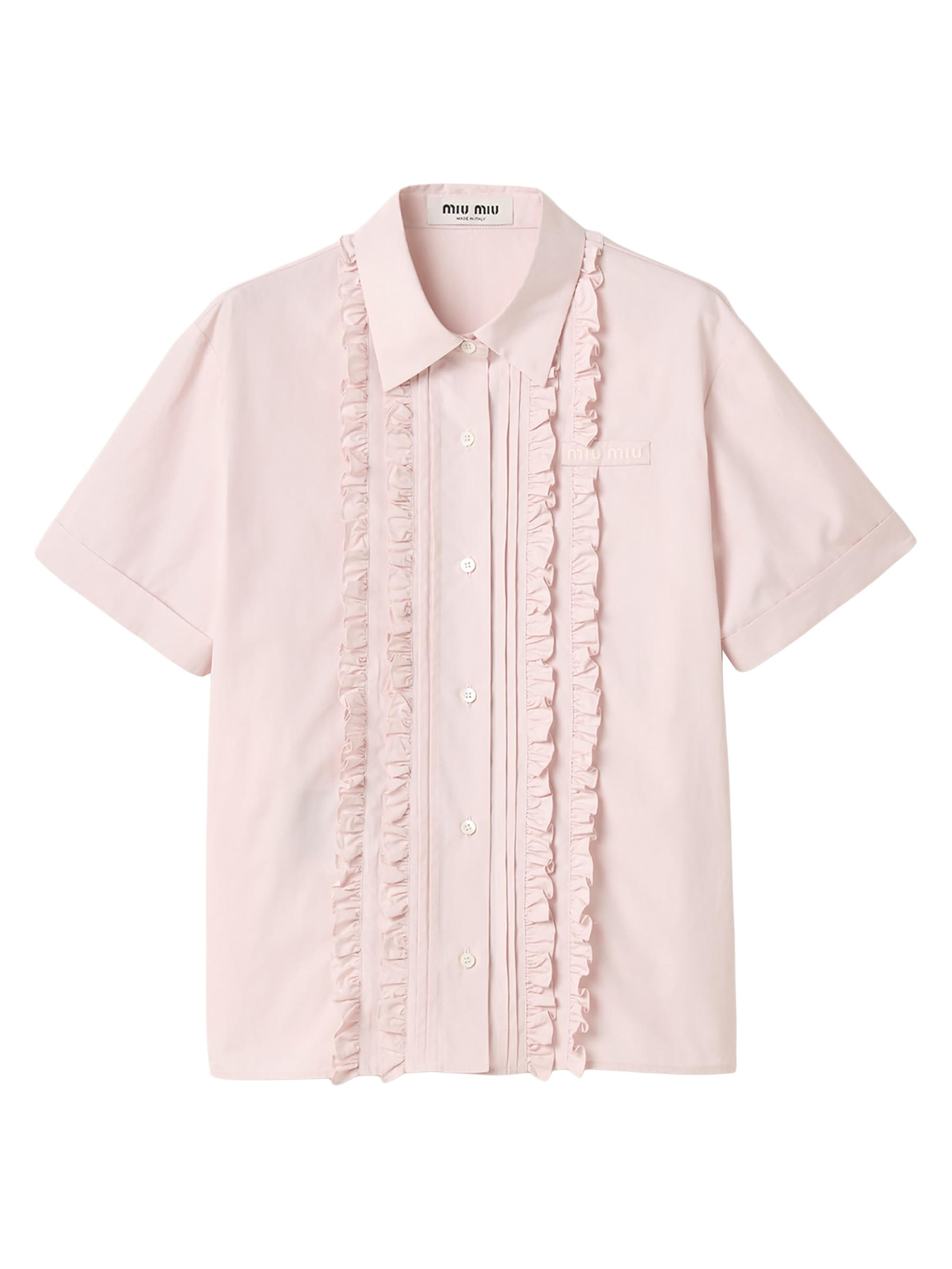 Miu Miu Women's Poplin Shirt - Pink