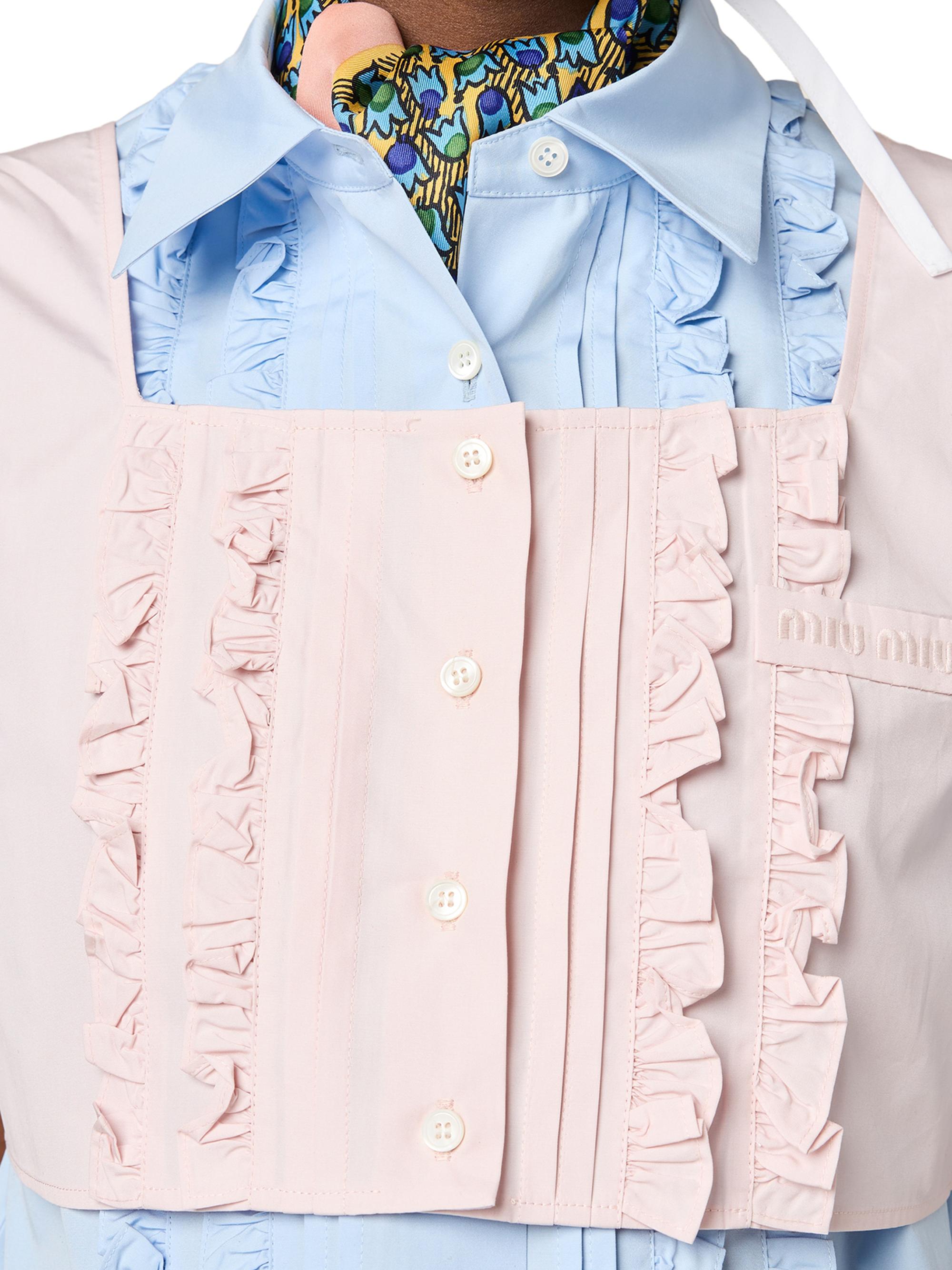 Miu Miu Poplin Crop Top | Saks Fifth Avenue