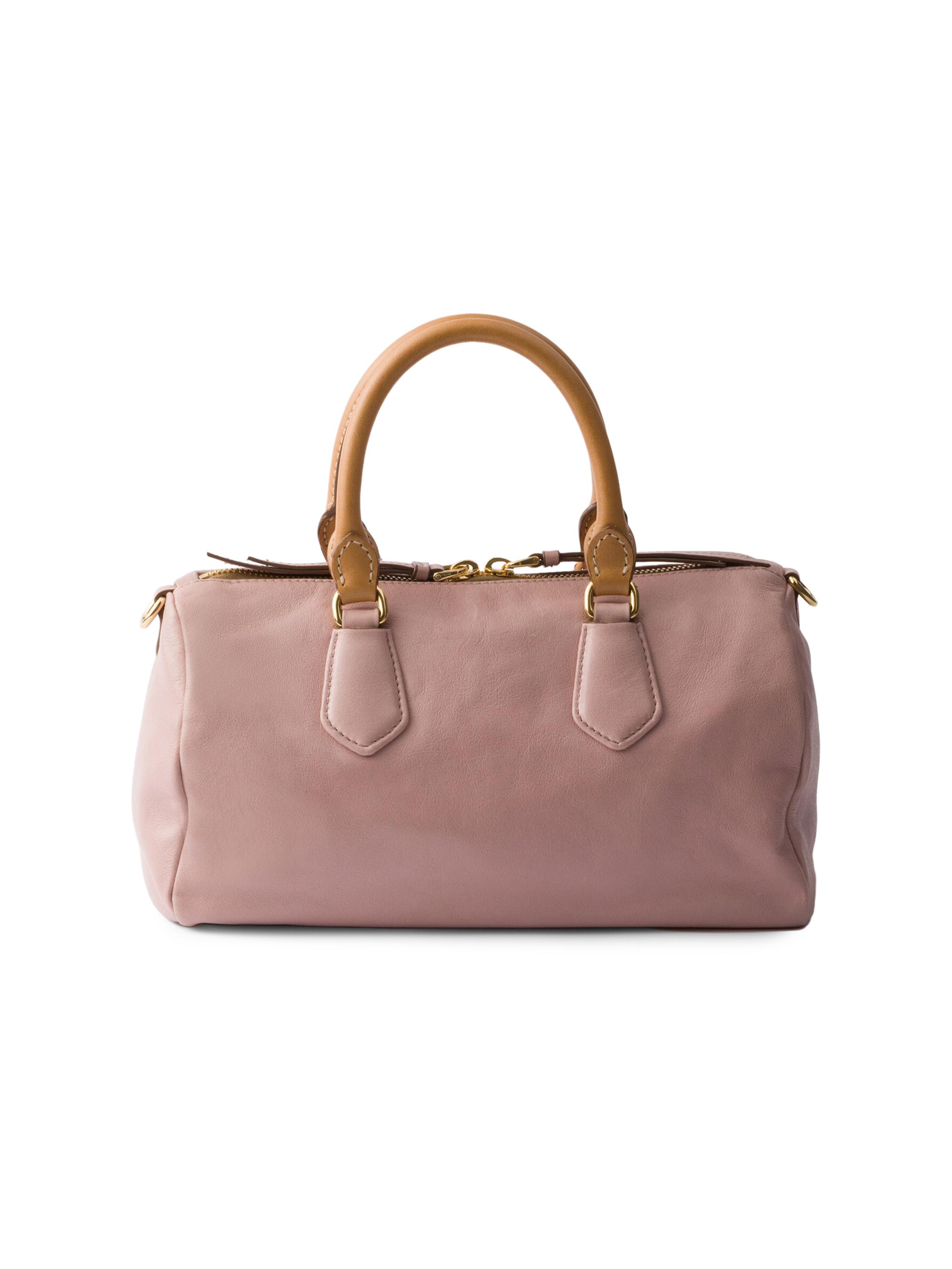 ◆タチカワ◆バーチカルブランド◆W430×H197◆O-2509BL6◆ Prada Small Leather Top-Handle Bag | Saks Fifth Avenue
