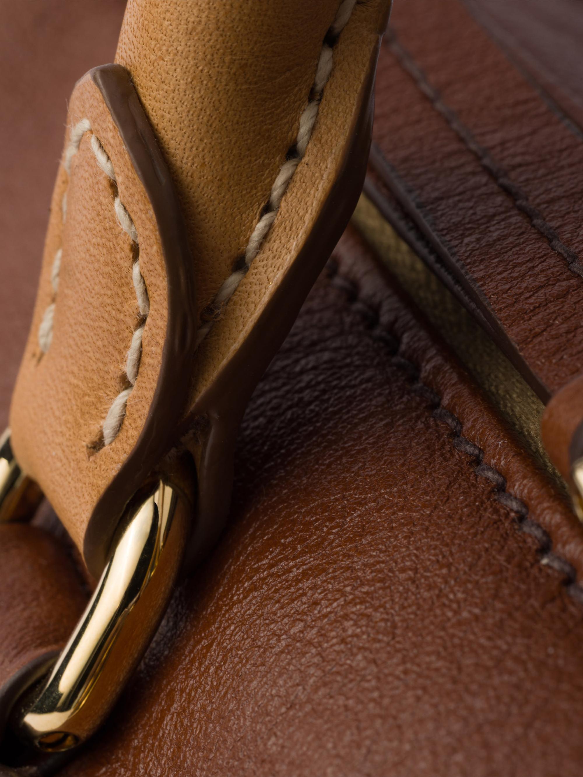 Prada Women's  Leather Top-Handle Bag - Brown | Thumbnail 8