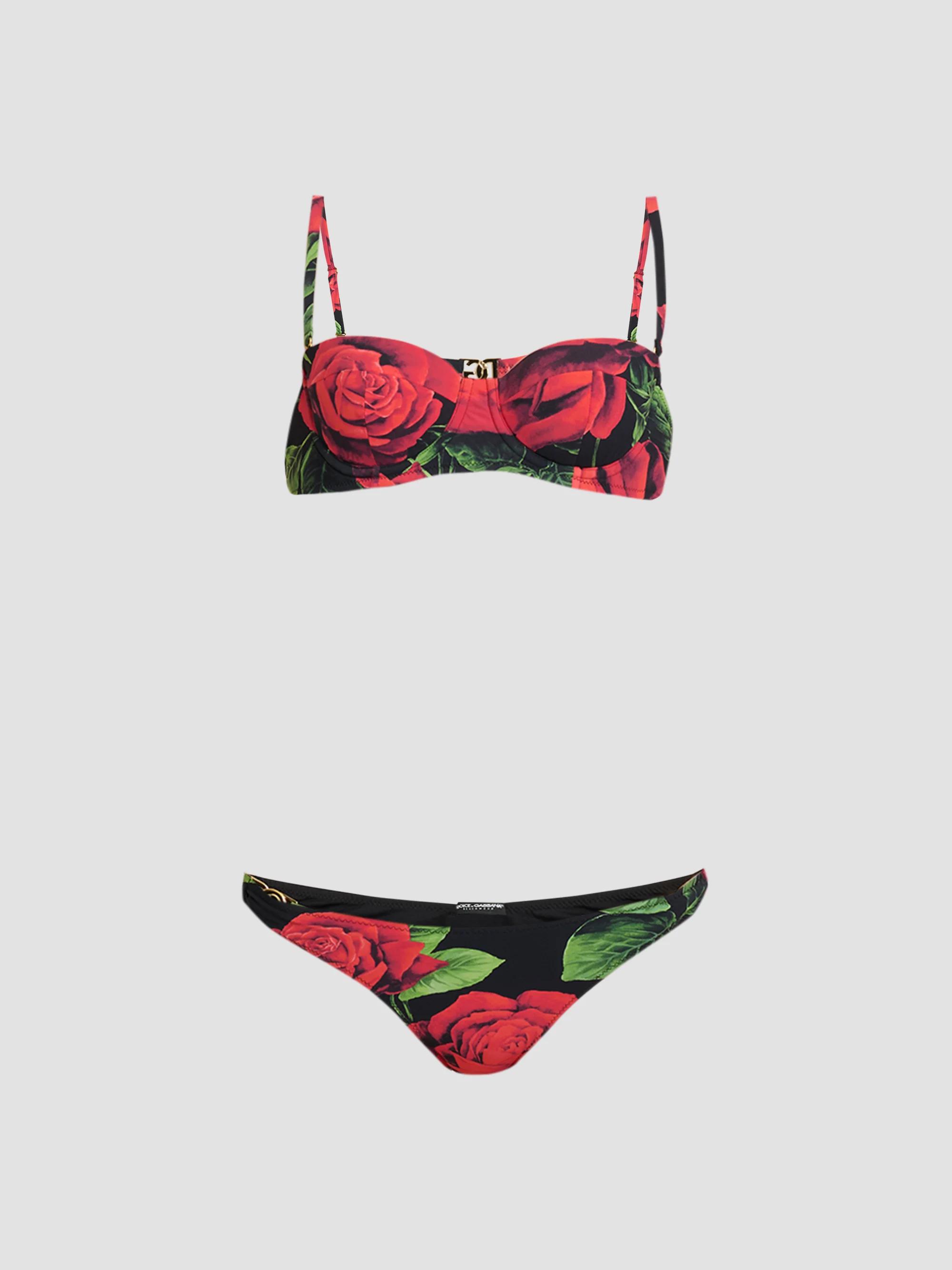 Valentino Garavani Lycra Bikini with Cherryfic Print | Saks Fifth