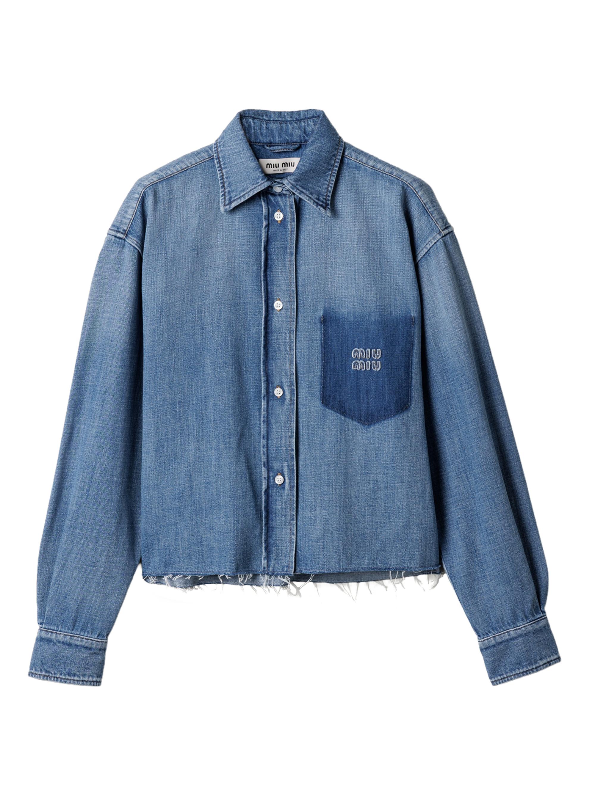 Miu Miu Women's Denim Shirt - Blue