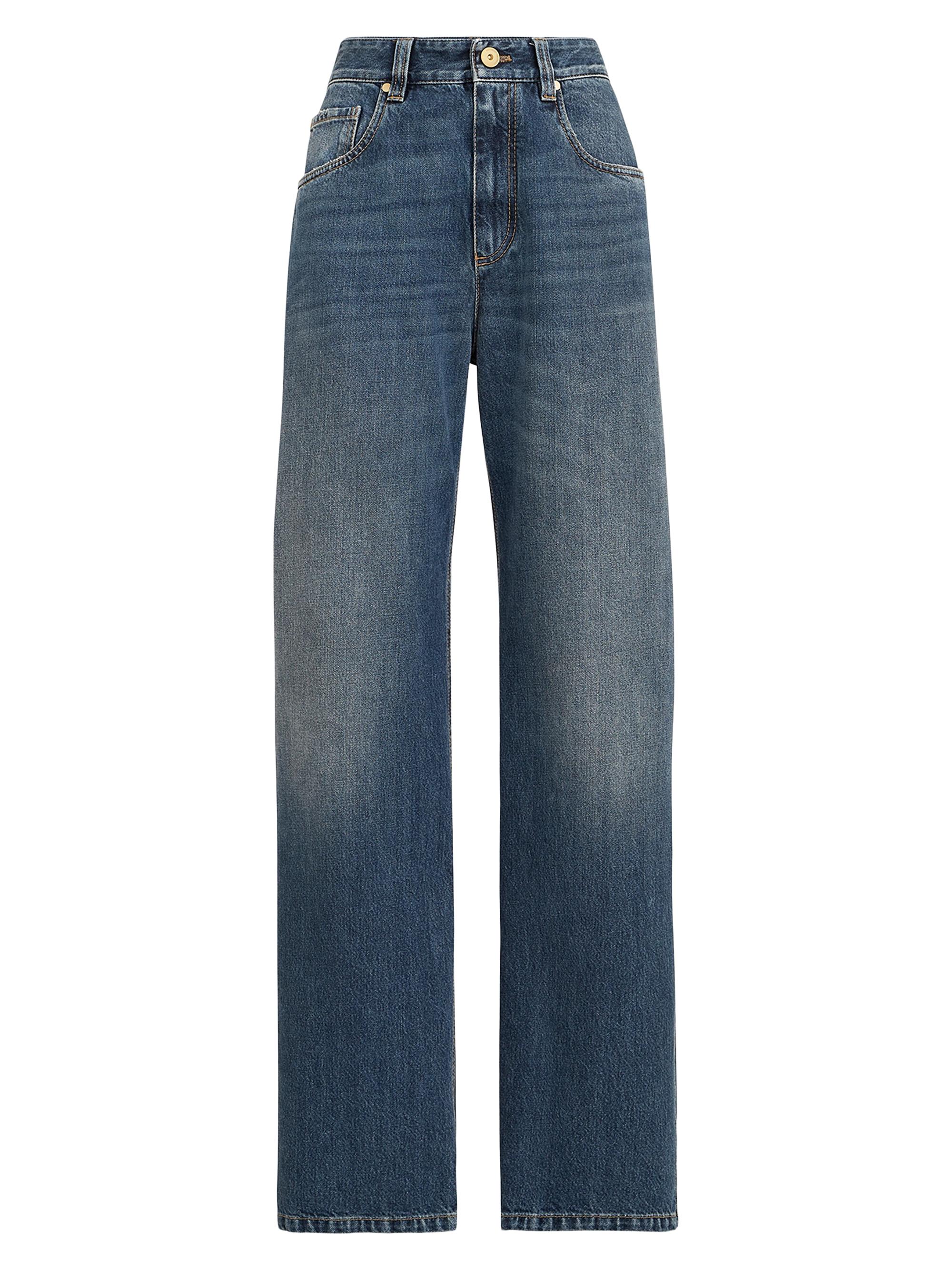 Dolce&Gabbana Lace-Trimmed Straight Mid-Rise Jeans | Saks Fifth Avenue