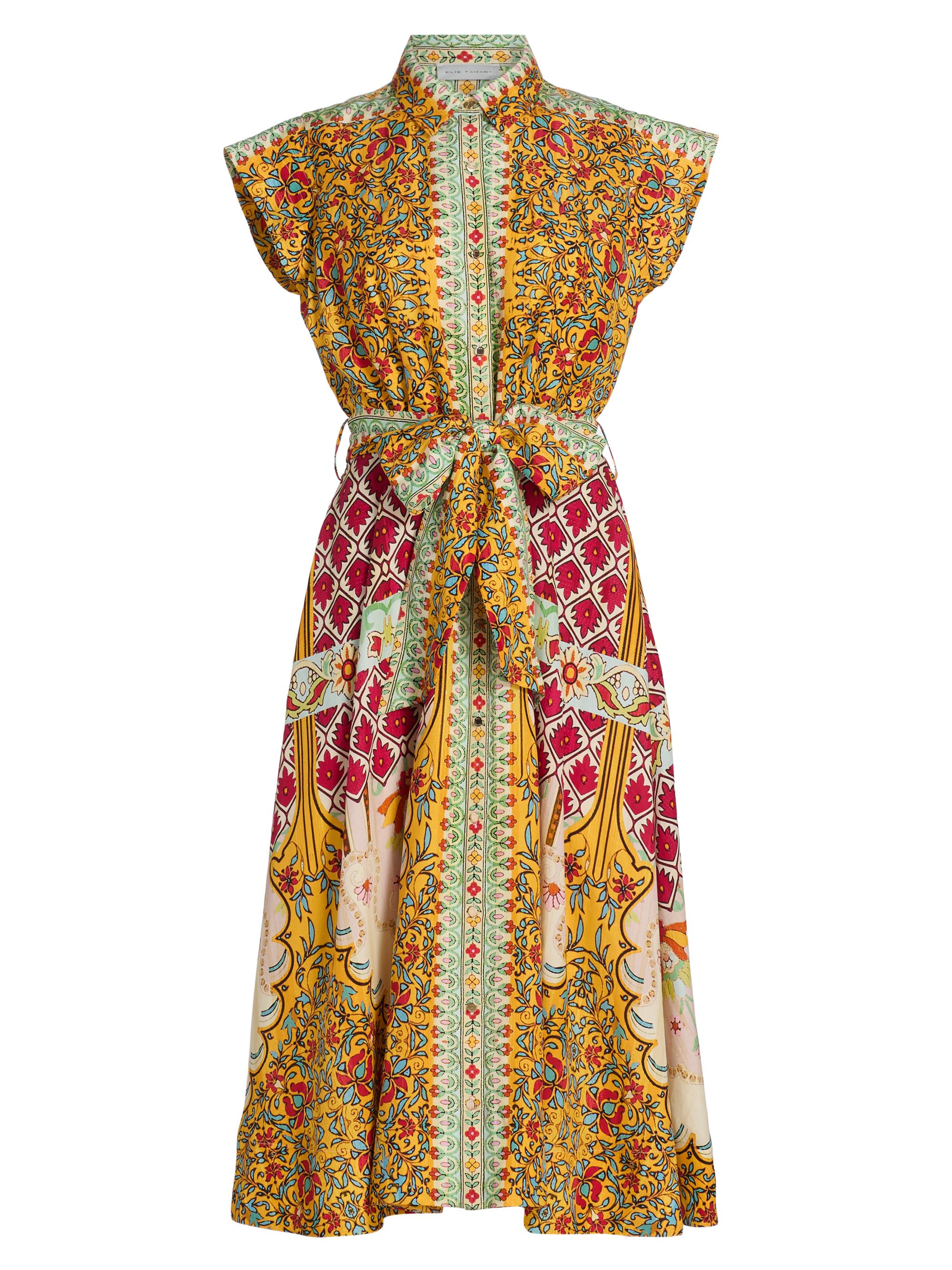Elie Tahari Women's The Fran Baroque Midi Shirtdress - Baroque Print