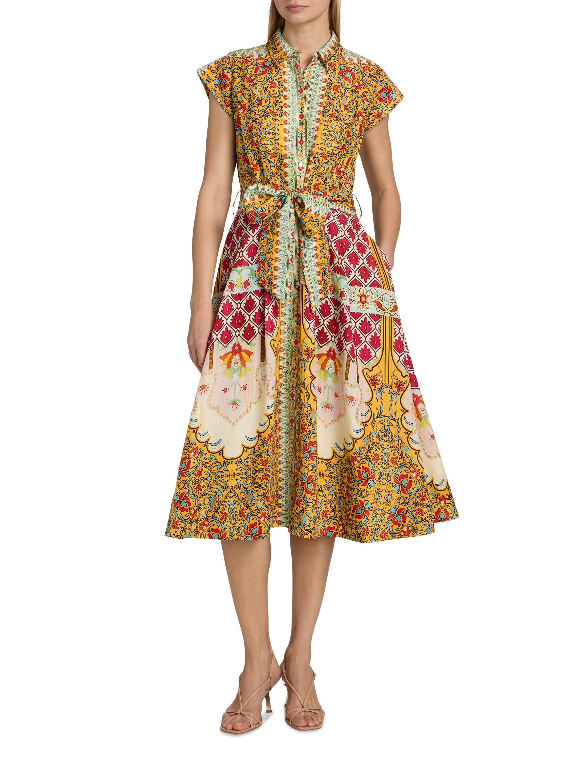 Elie Tahari Women's The Fran Baroque Midi Shirtdress - Baroque Print | Thumbnail 3