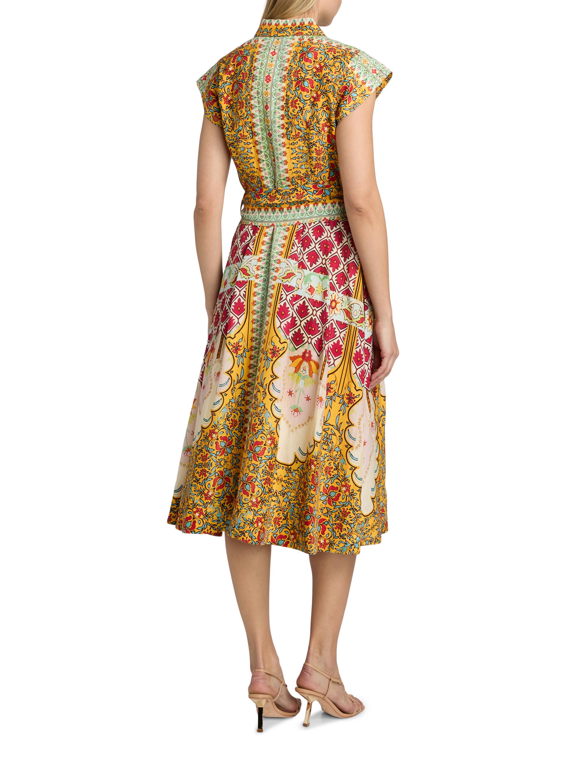 Elie Tahari Women's The Fran Baroque Midi Shirtdress - Baroque Print | Thumbnail 5