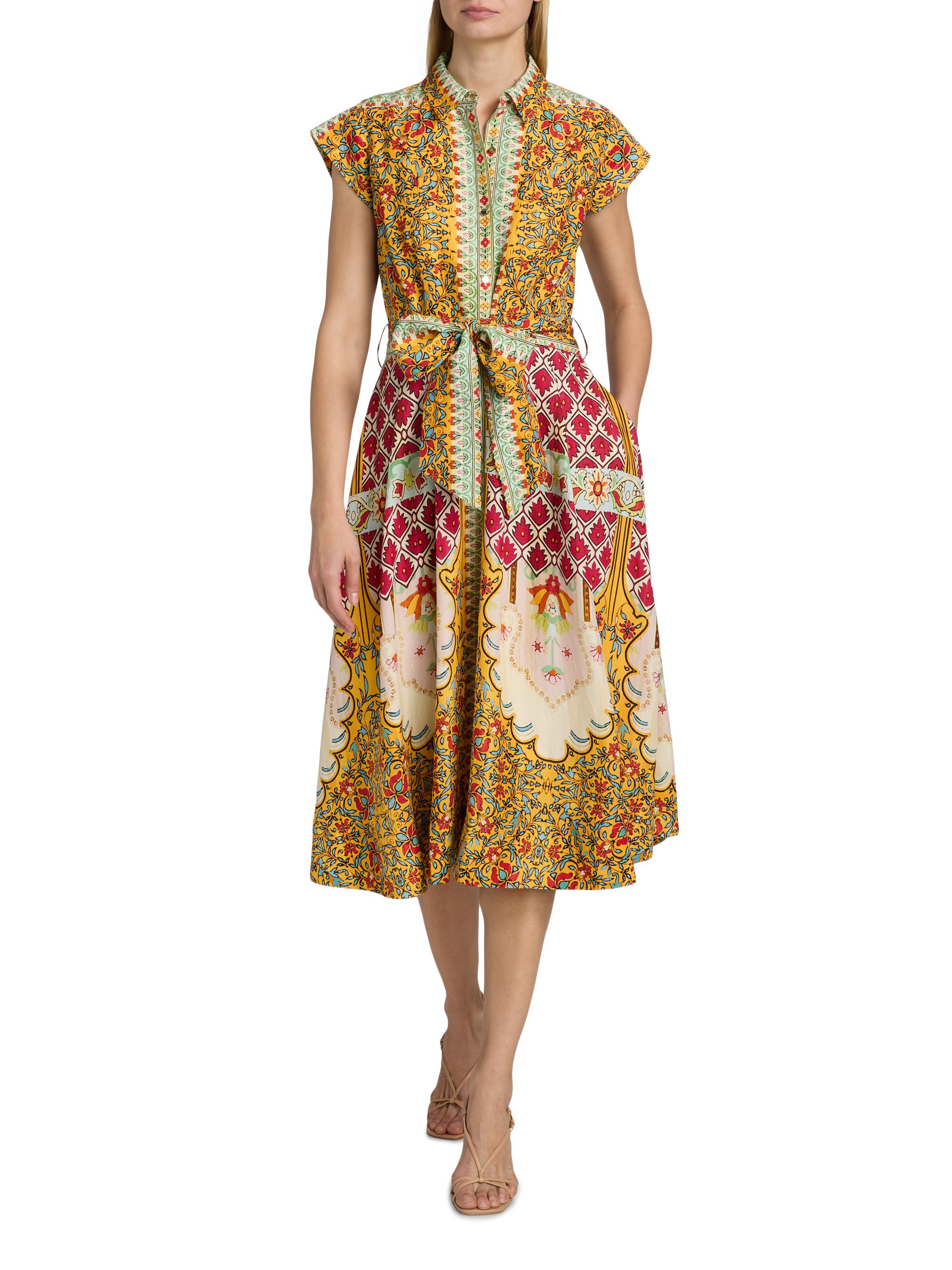 Elie Tahari Women's The Fran Baroque Midi Shirtdress - Baroque Print | Thumbnail 2