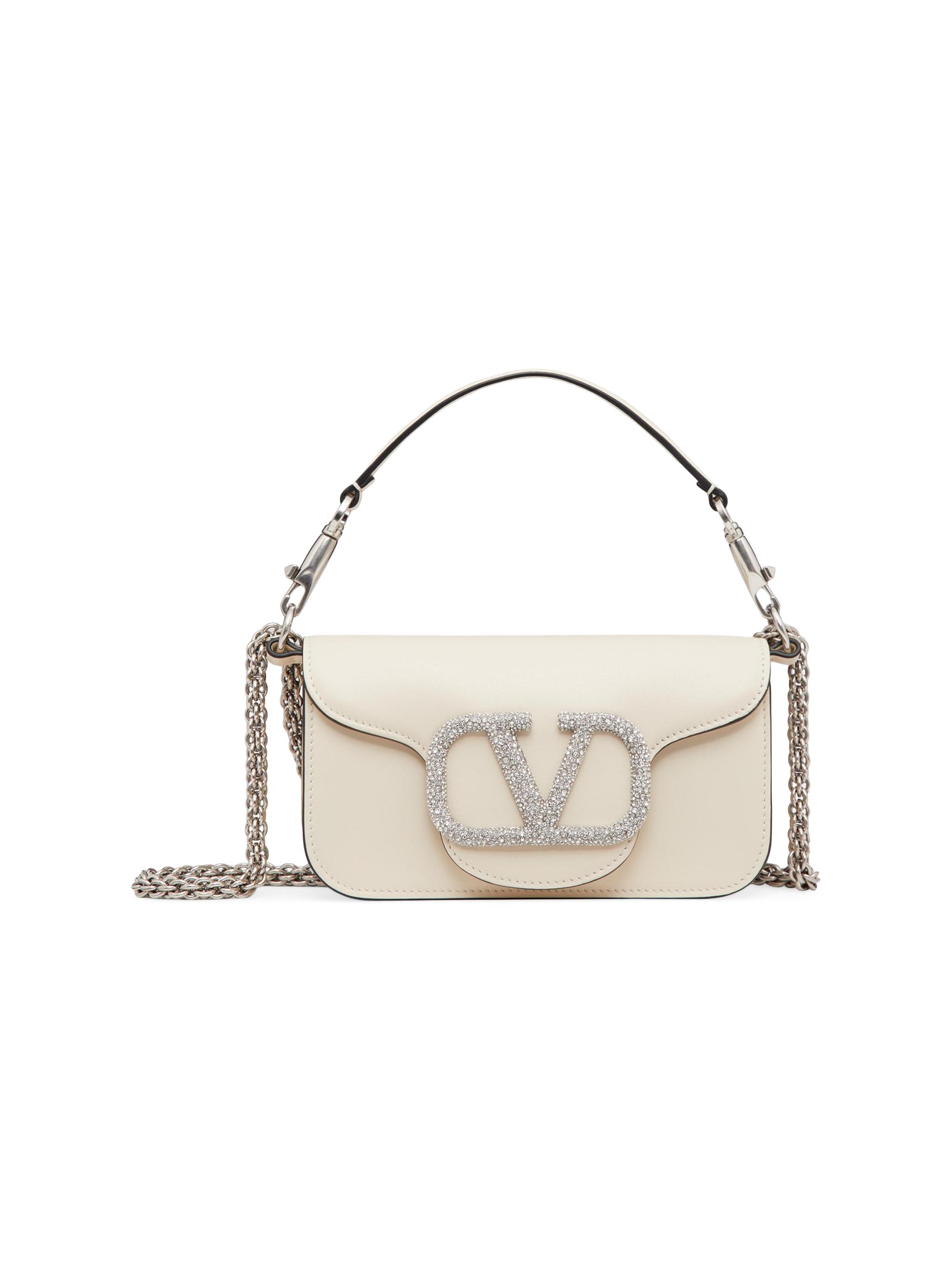 Valentino Garavani Women's Locò  Shoulder Bag with Jewel Logo - Rose Cannelle