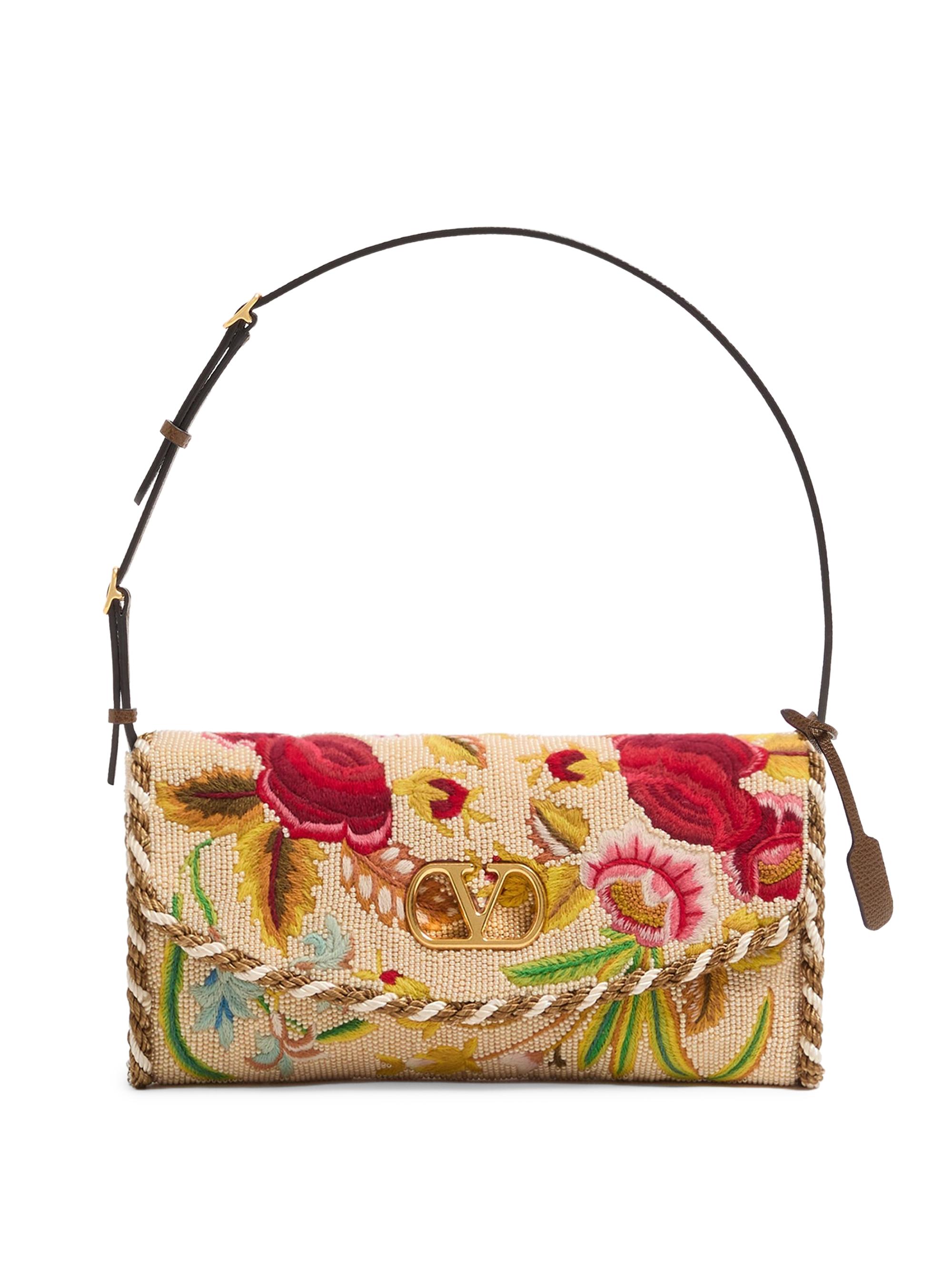 Valentino Garavani Women's Devain Embroidered Shoulder Bag - Multicolour
