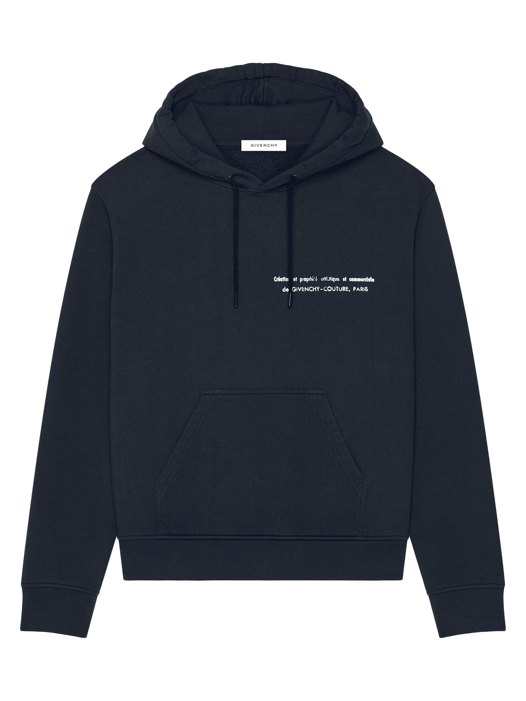 Givenchy Couture Seam Hoodie in Fleece with Archives Print | Saks