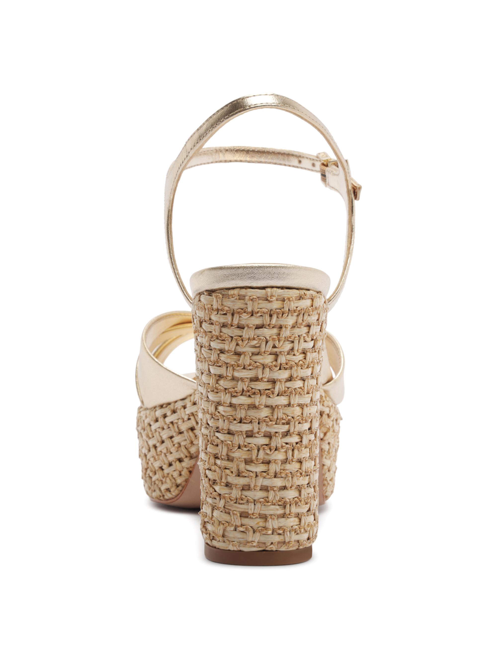 さよ22 Schutz Keefa 105MM Raffia Block-Heel Sandals | Saks Fifth Avenue