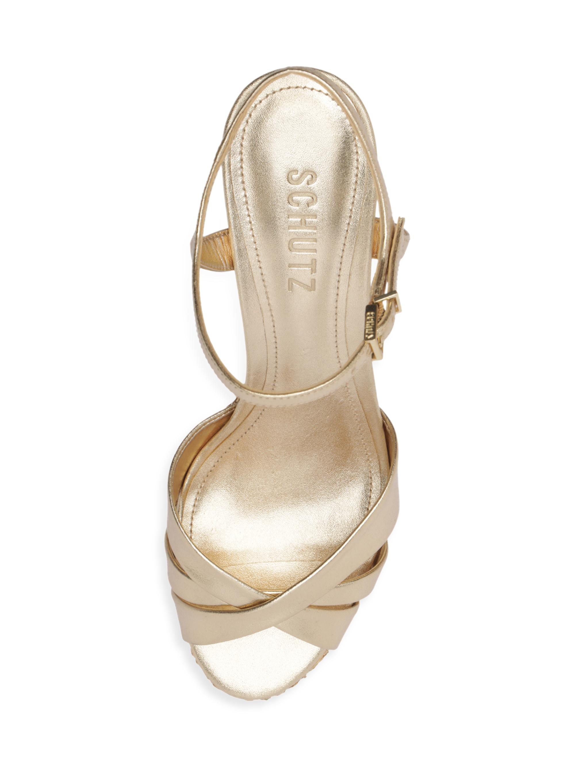 Schutz Keefa 105MM Raffia Block-Heel Sandals | Saks Fifth Avenue