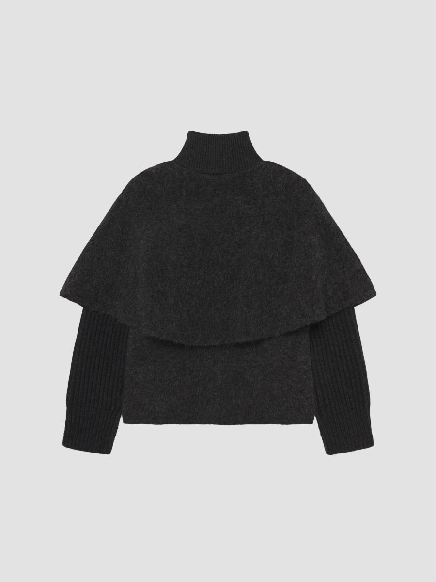 Frame Women's The Wrap Cape Coat In Grey