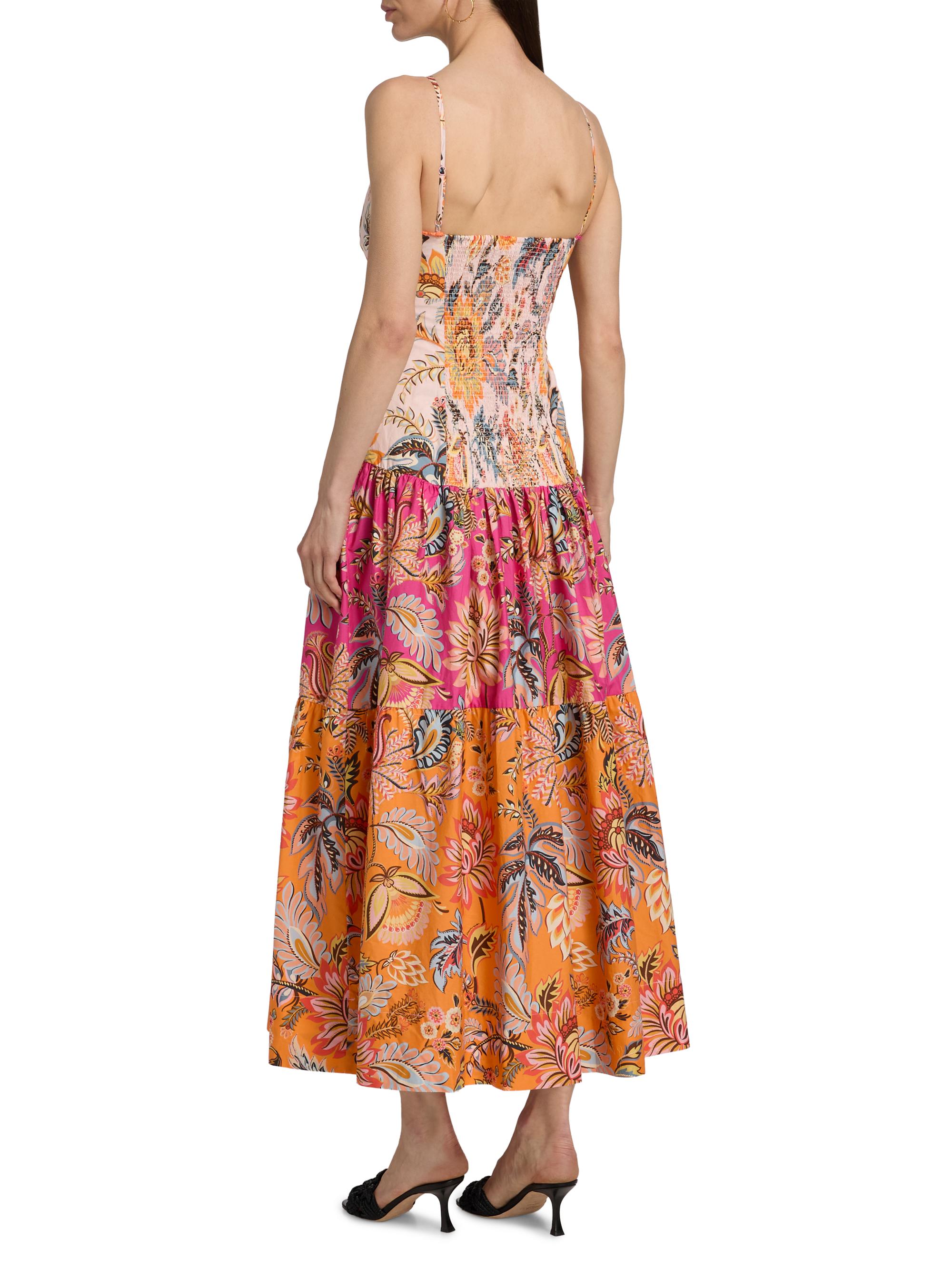 Farm Rio Women's Ligia Floral Tiered Maxi Dress | Thumbnail 5