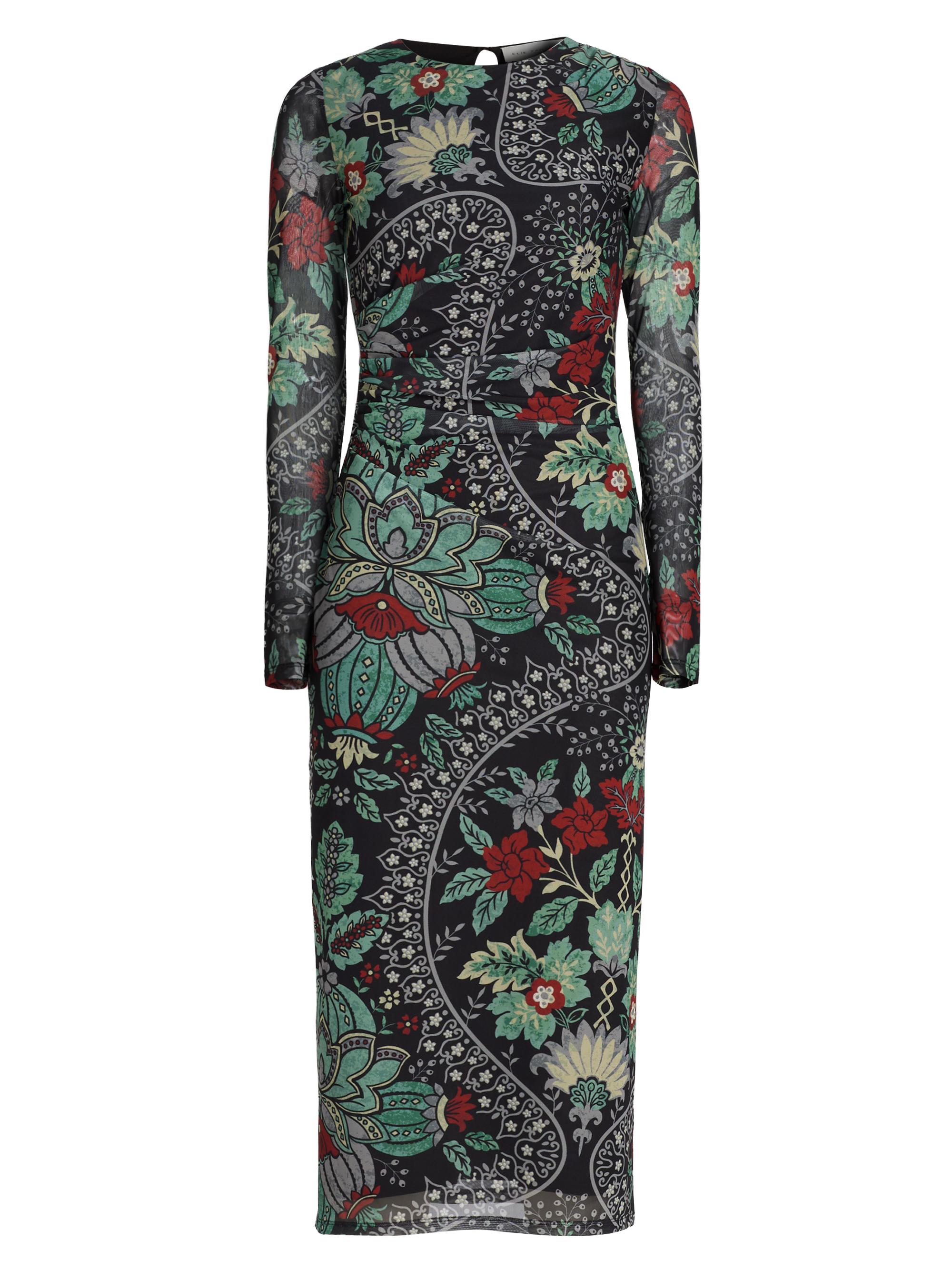 Elie Tahari Women's The Delilah Floral Mesh Dress - Dianas Garden Print