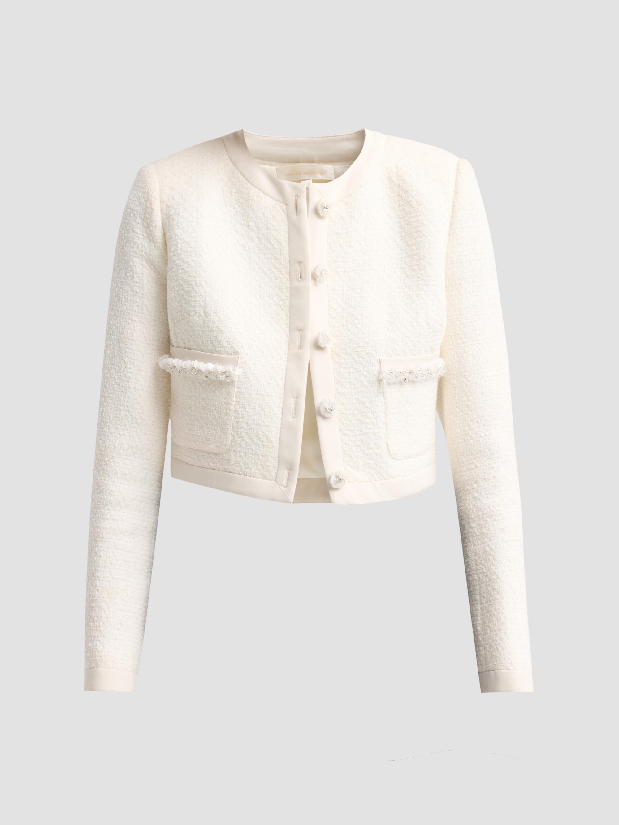 THE TOE FIFTH AVENUE TWEED JACKET(アイボリー) Women's Tweed Designer Jackets & Blazers | Saks Fifth Avenue