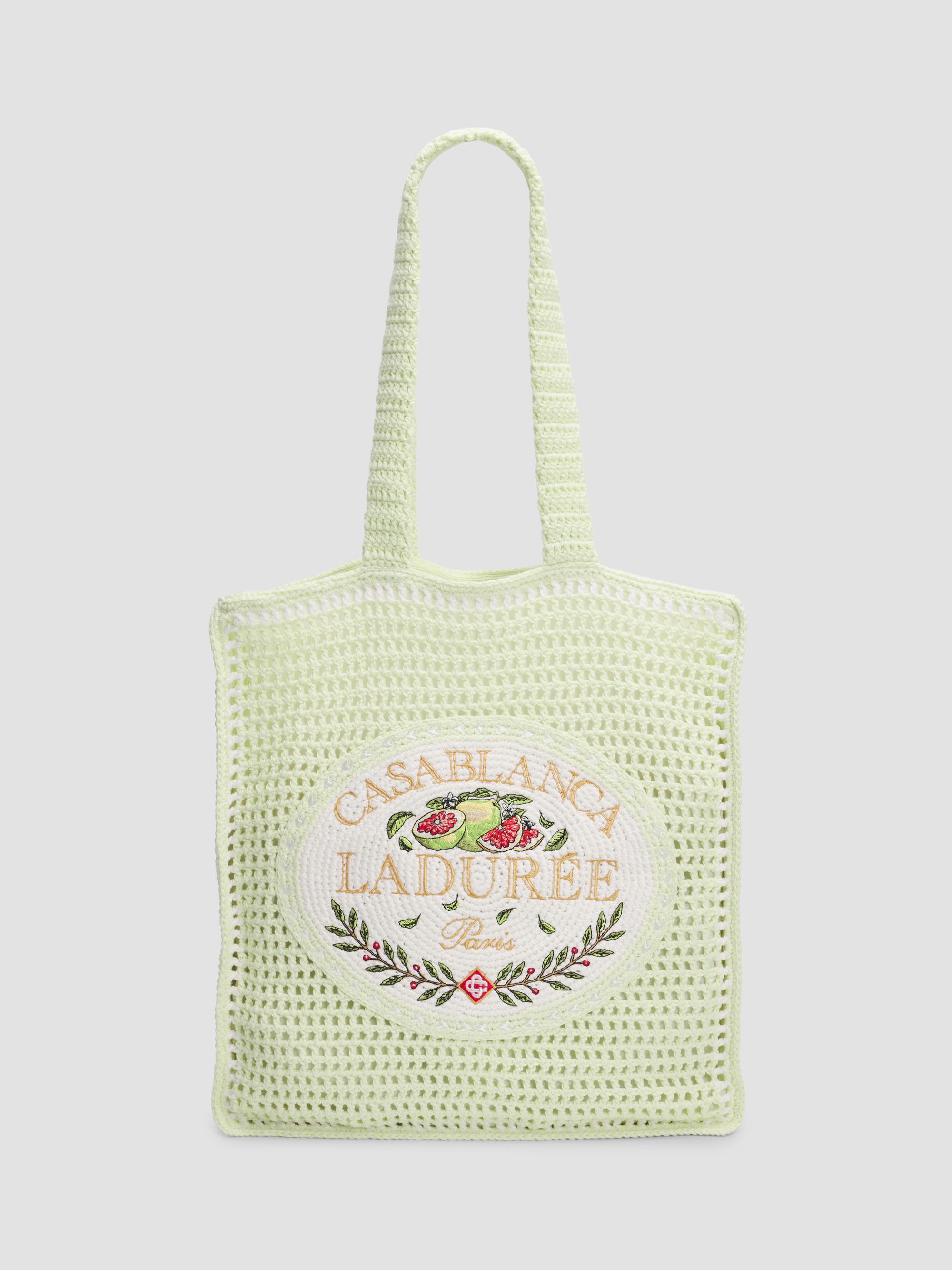 Casablanca Men's  X Ladurée Crocheted Tote - Laduree
