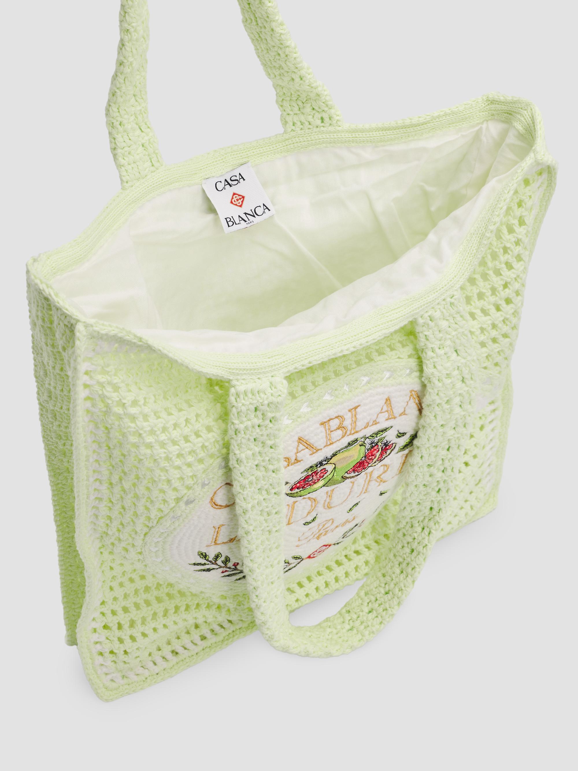 Casablanca Men's  x Ladurée Crocheted Tote Bag - Laduree | Thumbnail 3