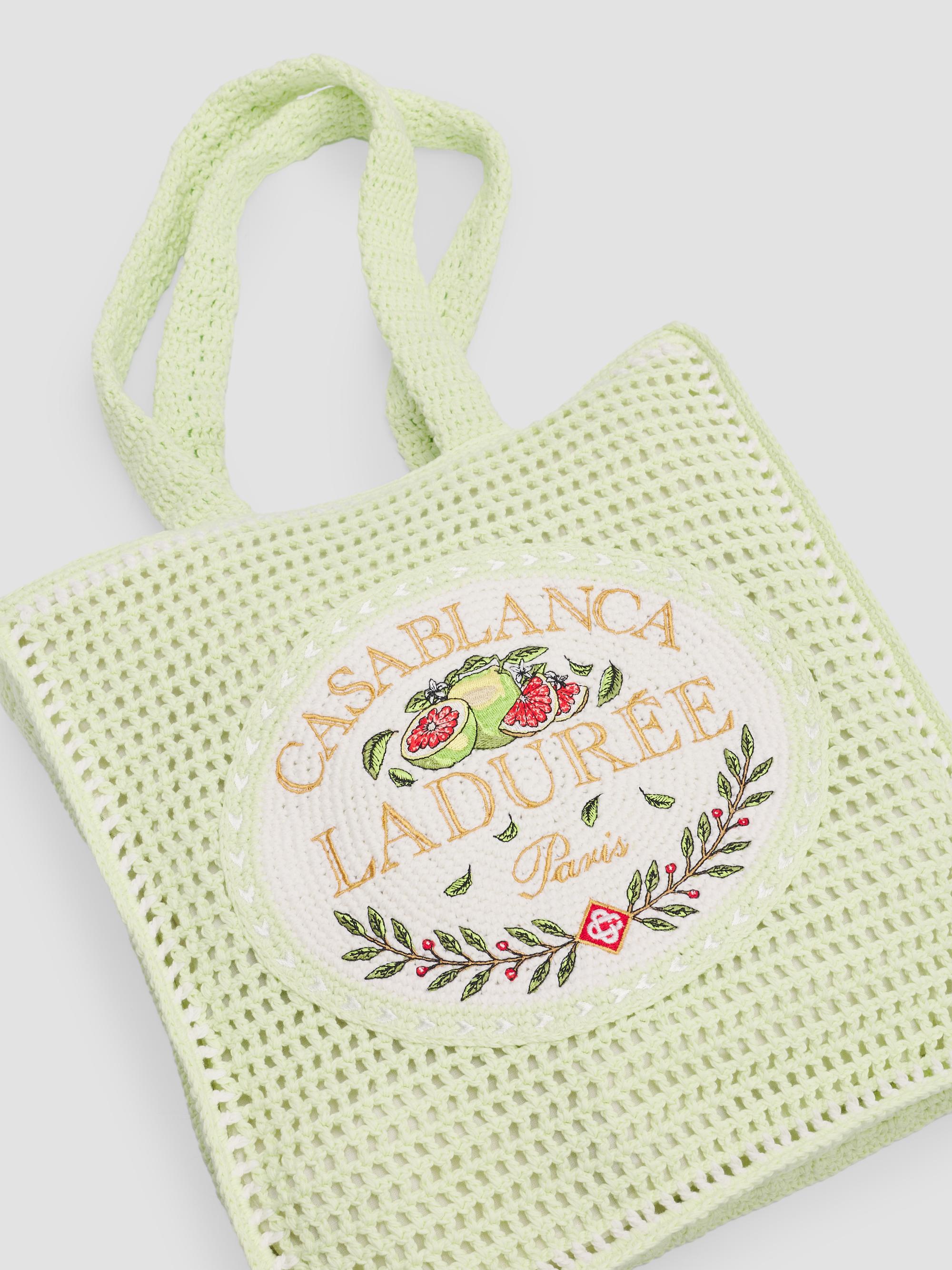 Casablanca Men's  x Ladurée Crocheted Tote Bag - Laduree | Thumbnail 6