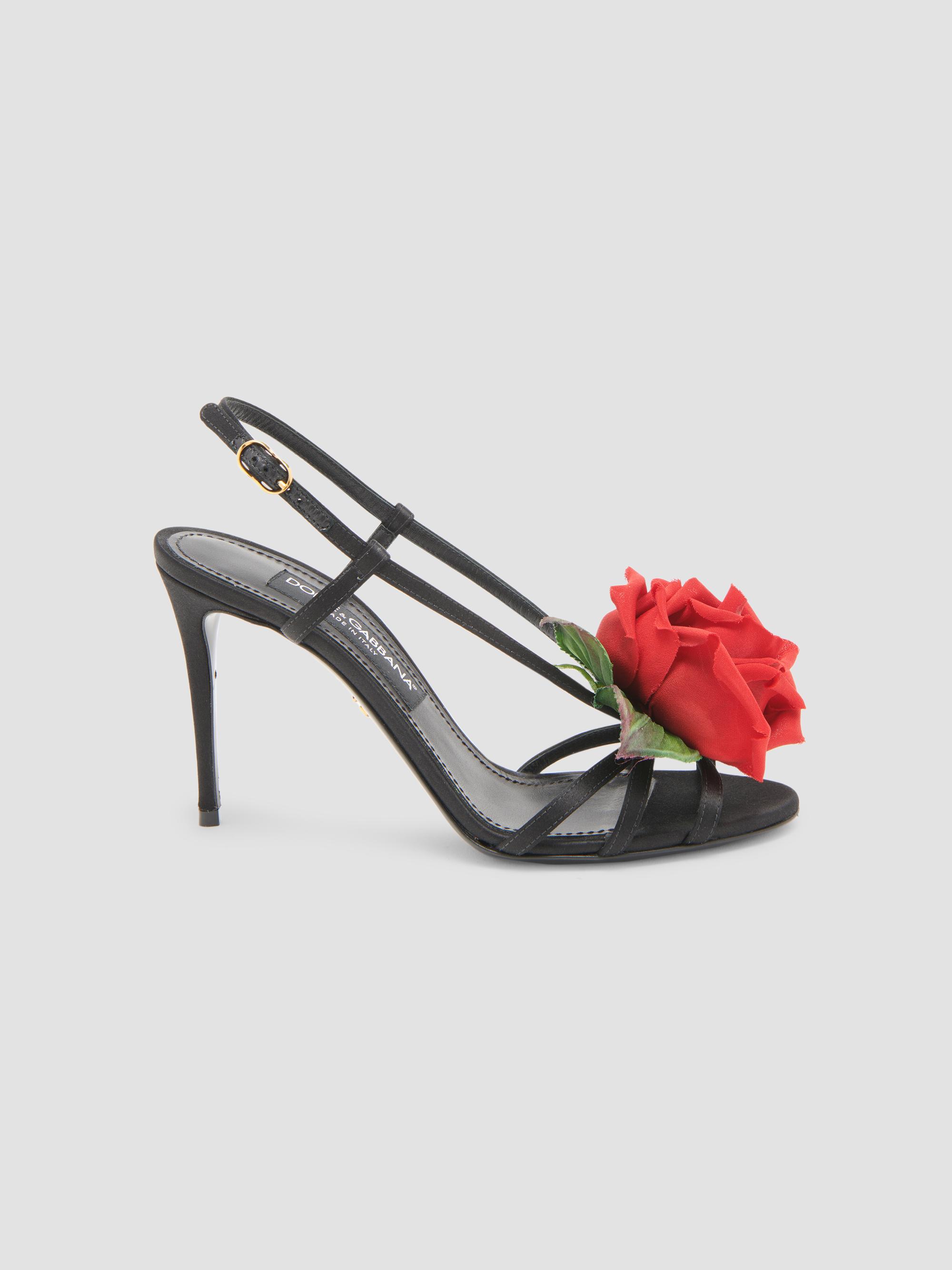 Dolce&Gabbana 90MM Leather Logo Mules | Saks Fifth Avenue