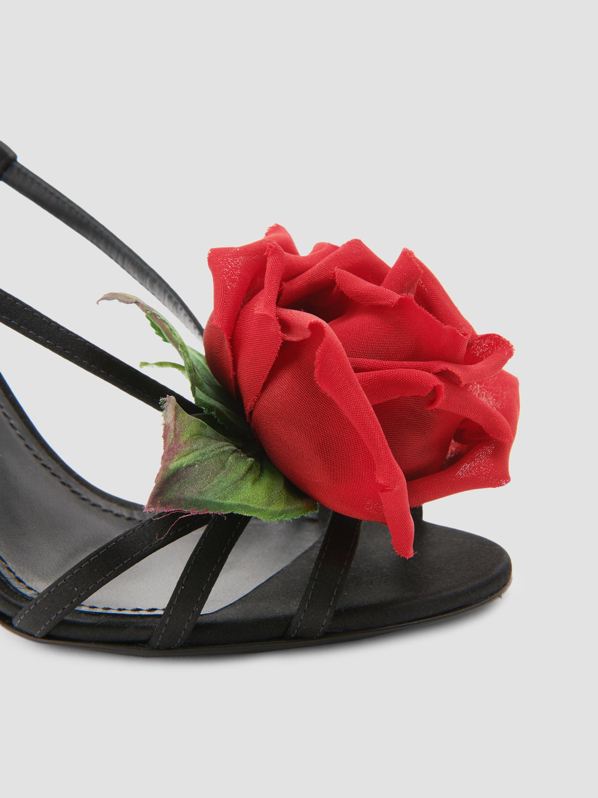 Dolce&Gabbana Rose Appliqué Slingback Sandals | Saks Fifth Avenue