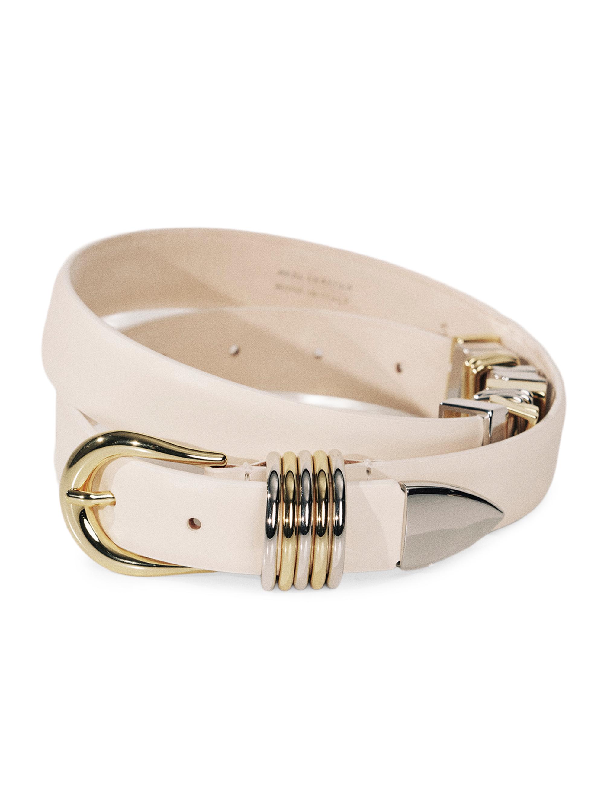 Déhanche Women's Hollyhock Messy Leather Belt -  Gold