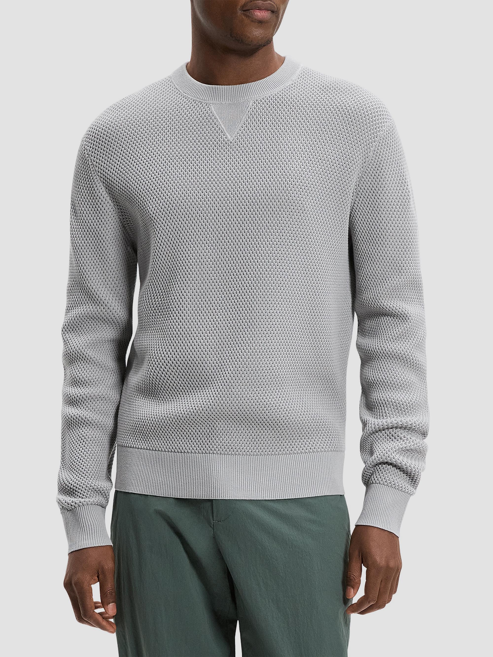 Theory Myhlo Cotton Crewneck Sweater | Saks Fifth Avenue