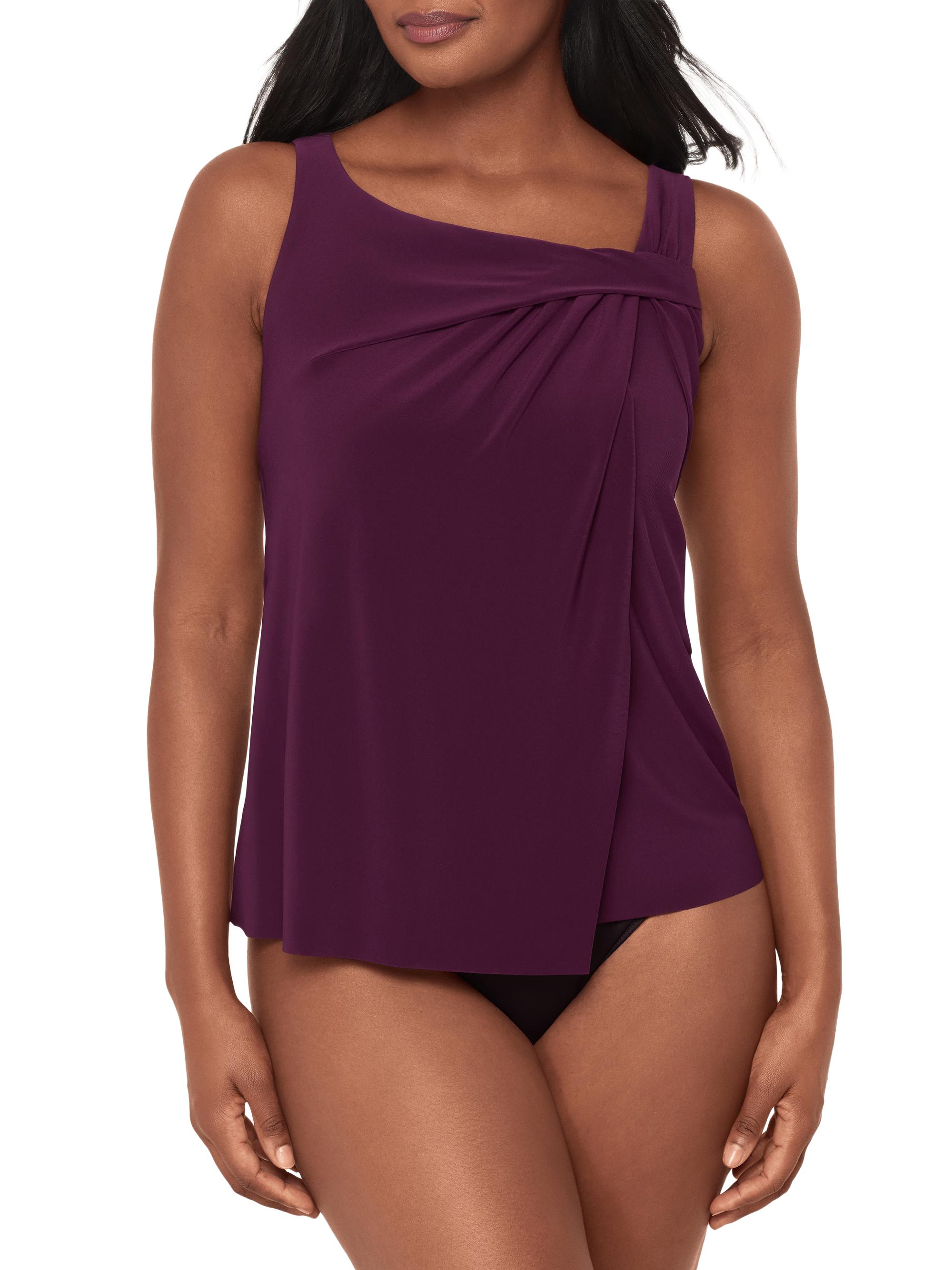 Miraclesuit Women's Rock Solid Tankini Top - Bing | Thumbnail 2