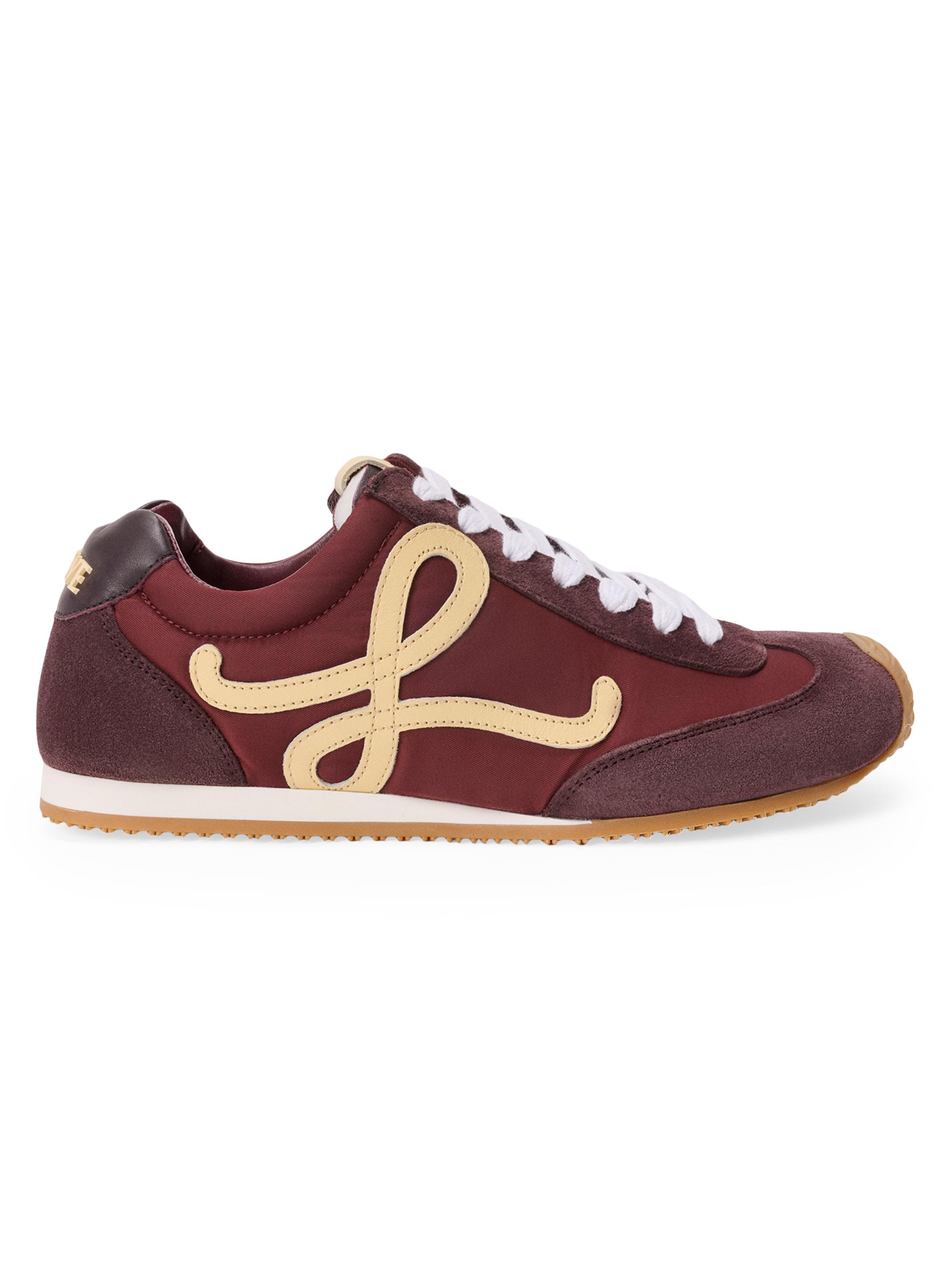 LOEWE Women's Ballet Runner 2.0 Leather Low-Top Sneakers - Copper Red Vanilla