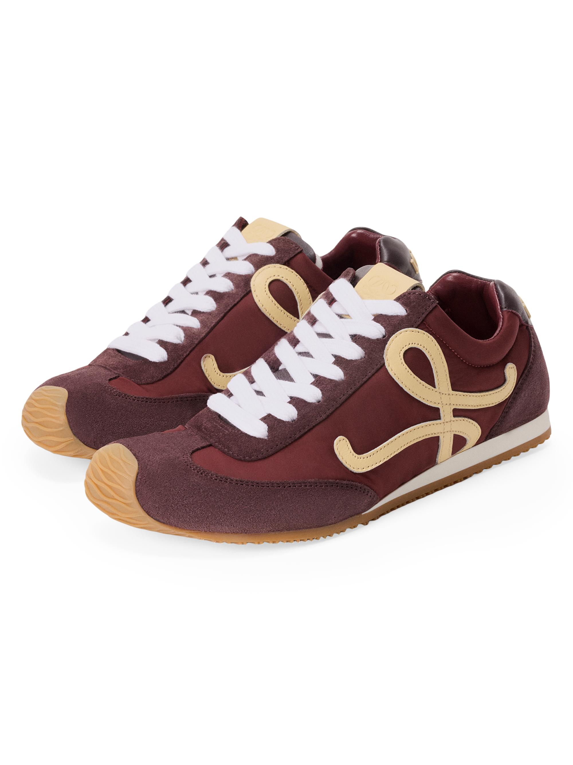 LOEWE Women's Ballet Runner 2.0 Leather Low-Top Sneakers - Copper Red Vanilla | Thumbnail 2