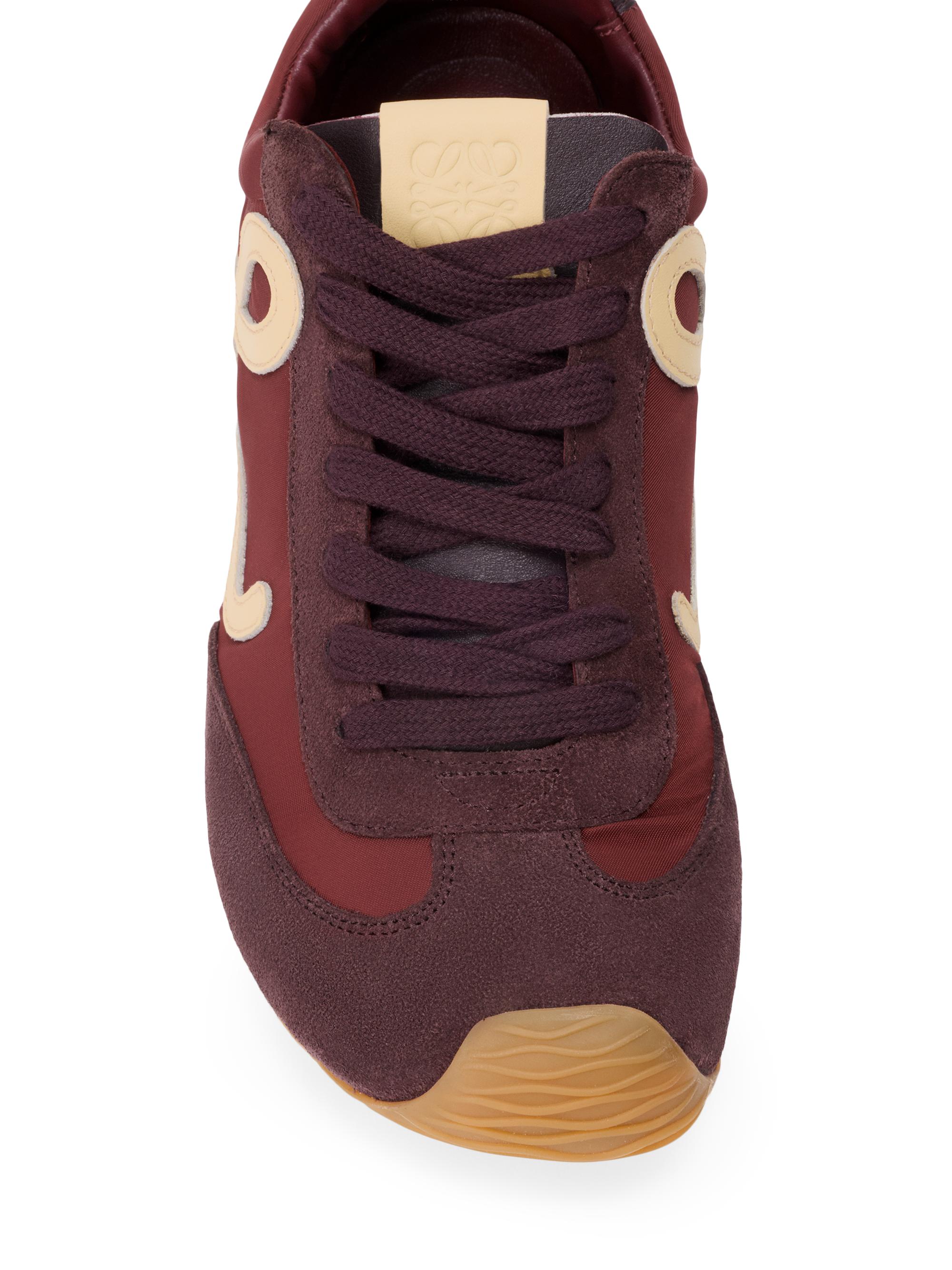 LOEWE Women's Ballet Runner 2.0 Leather Low-Top Sneakers - Copper Red Vanilla | Thumbnail 4