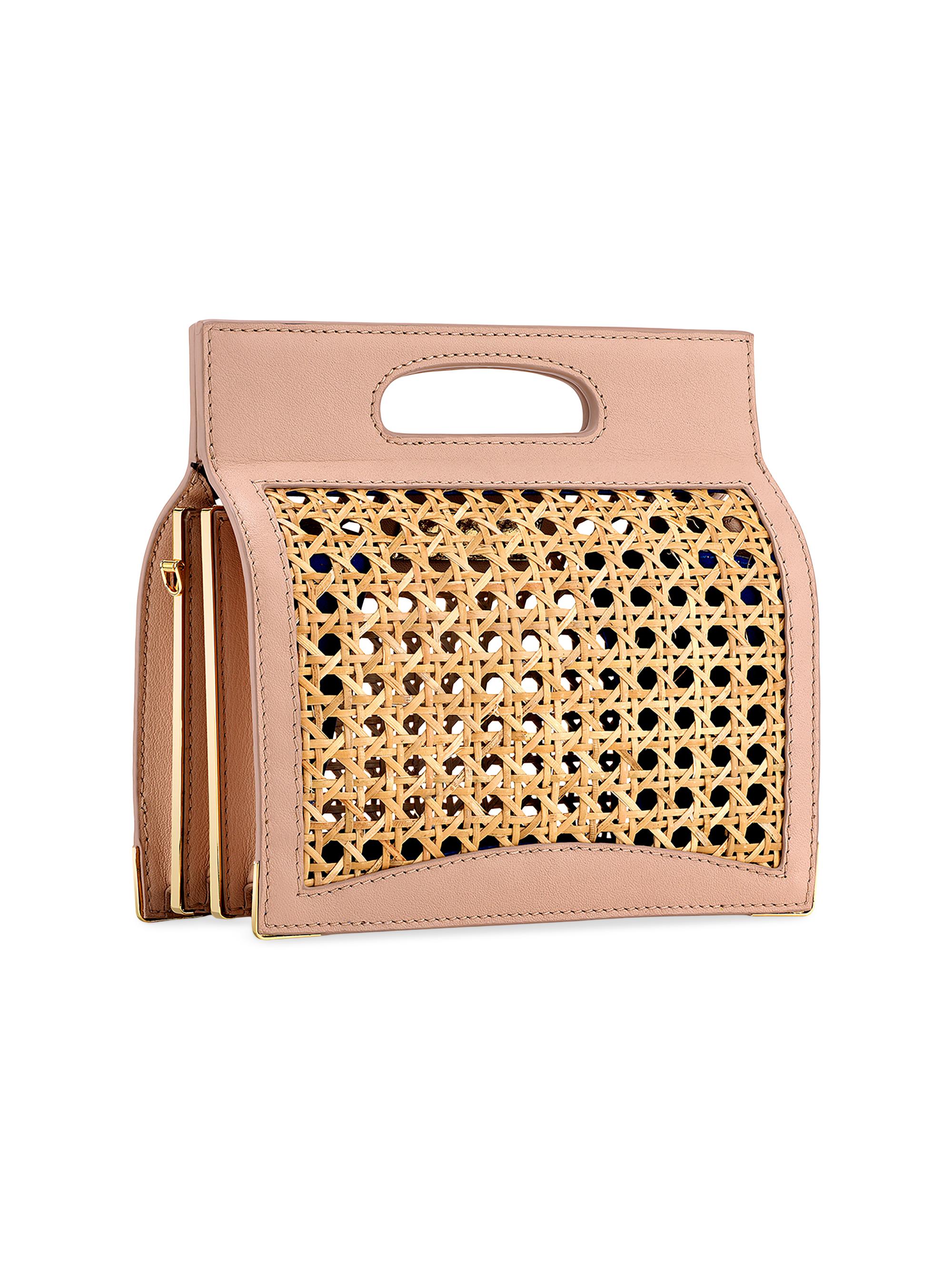 Tyler Ellis Lee Pouchet Medium Stamped Satin with Gold Hardware