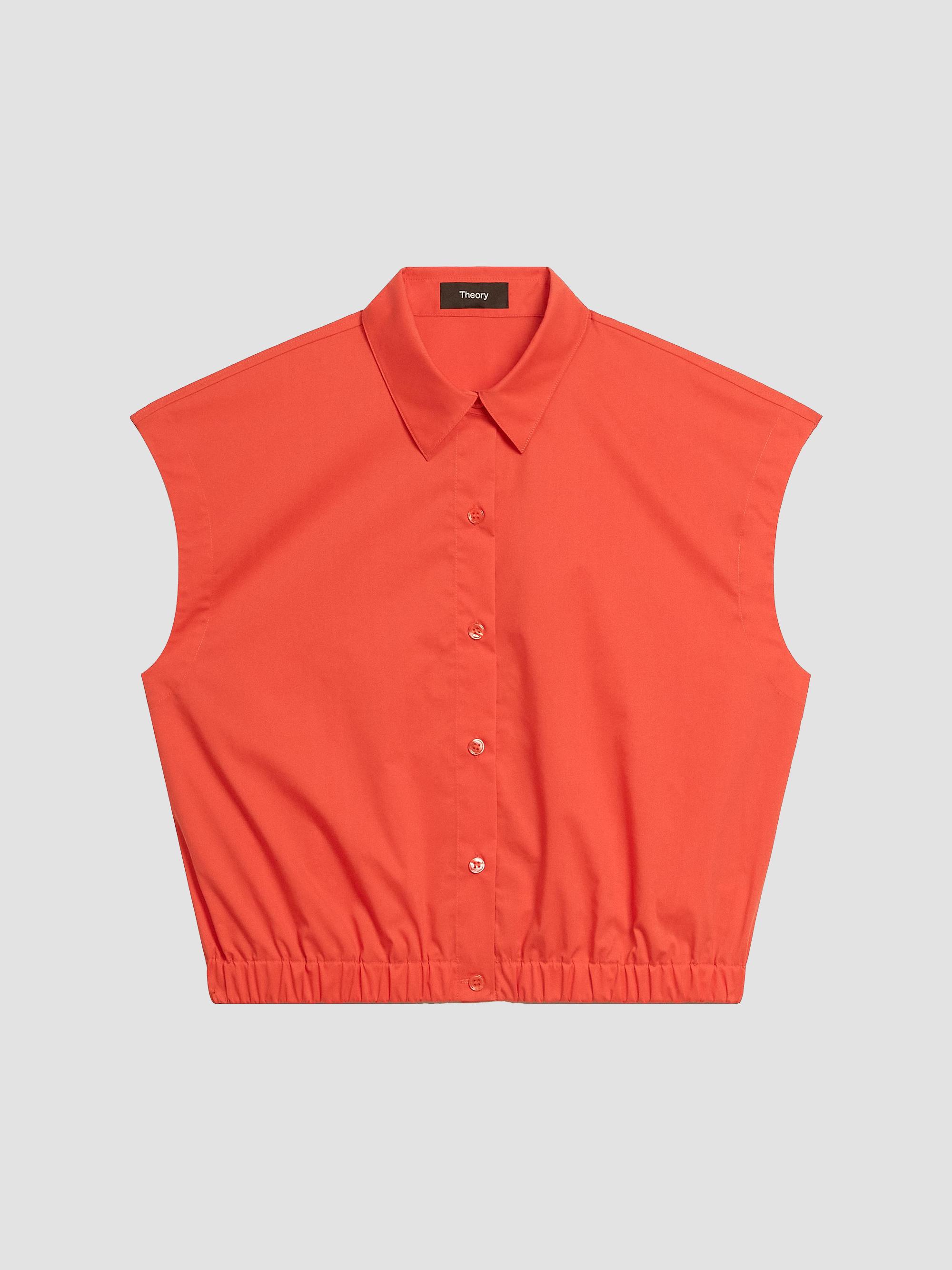 Theory Sleeveless Asymetrical Drape Top | Saks Fifth Avenue