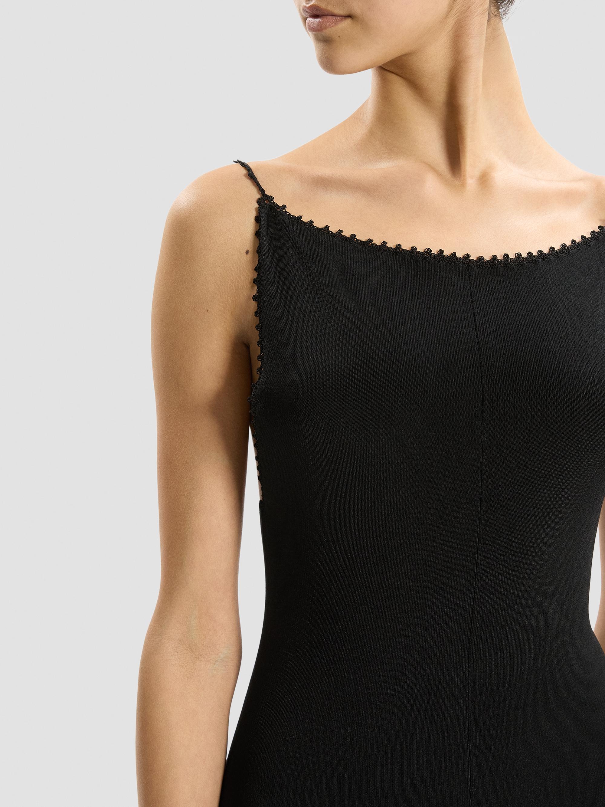 theory pleated square-neck ribbed midi dress Theory Square-Neck Ribbed Midi Dress In Watermelon - 75% Off