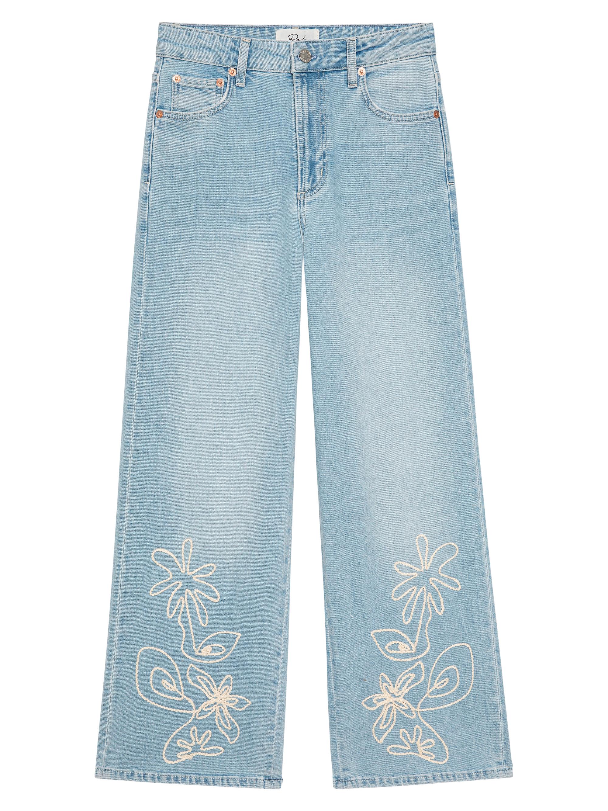 Rails Women's Getty Embroidered Straight-Leg Crop Jeans - Lelani Embroidered