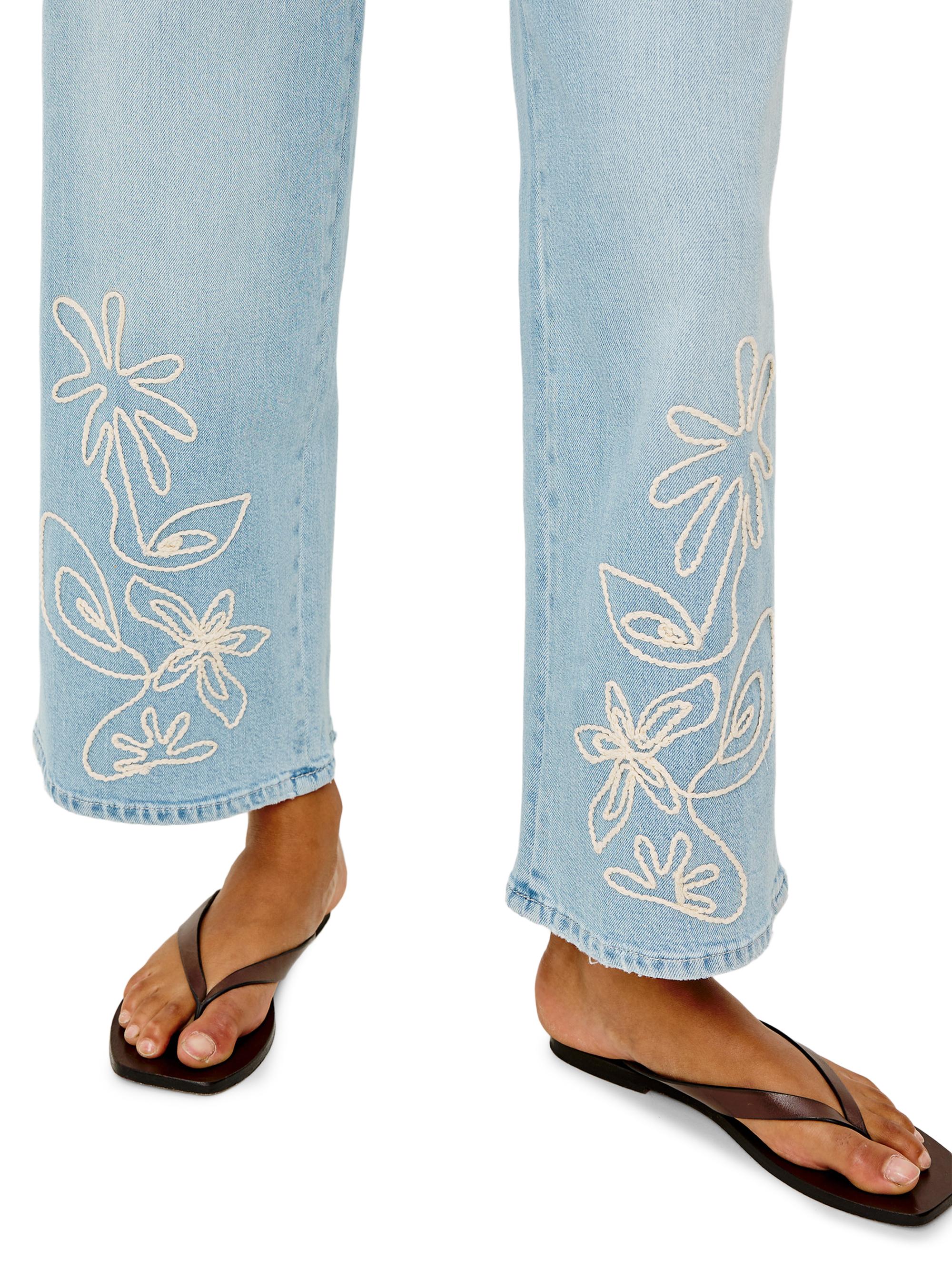 Rails Women's Getty Embroidered Wide-Leg Crop Jeans - Lelani Embroidered | Thumbnail 7