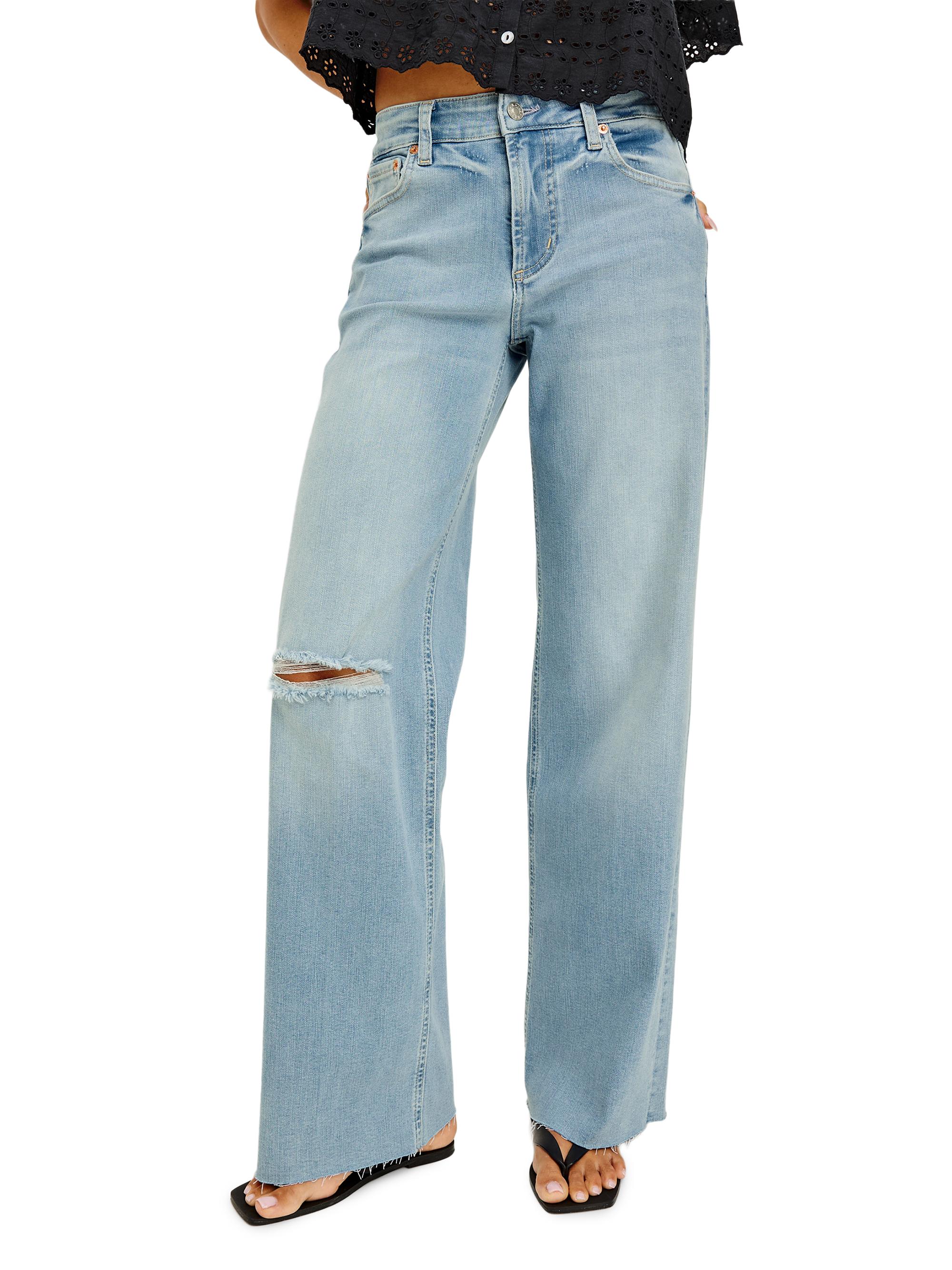 Rails Women's Getty Low-Rise Wide-Leg Jeans - Wave Rider | Thumbnail 3