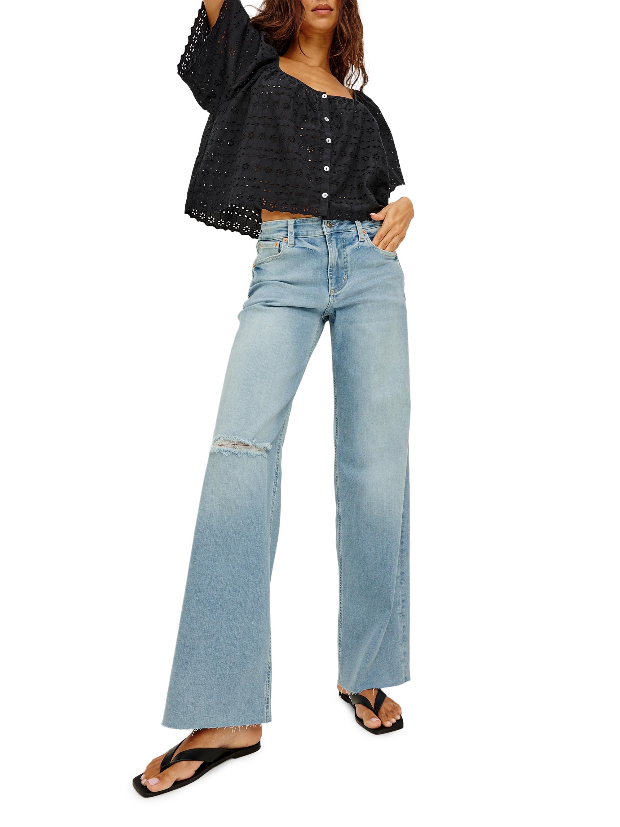 Rails Women's Getty Low-Rise Wide-Leg Jeans - Wave Rider | Thumbnail 2