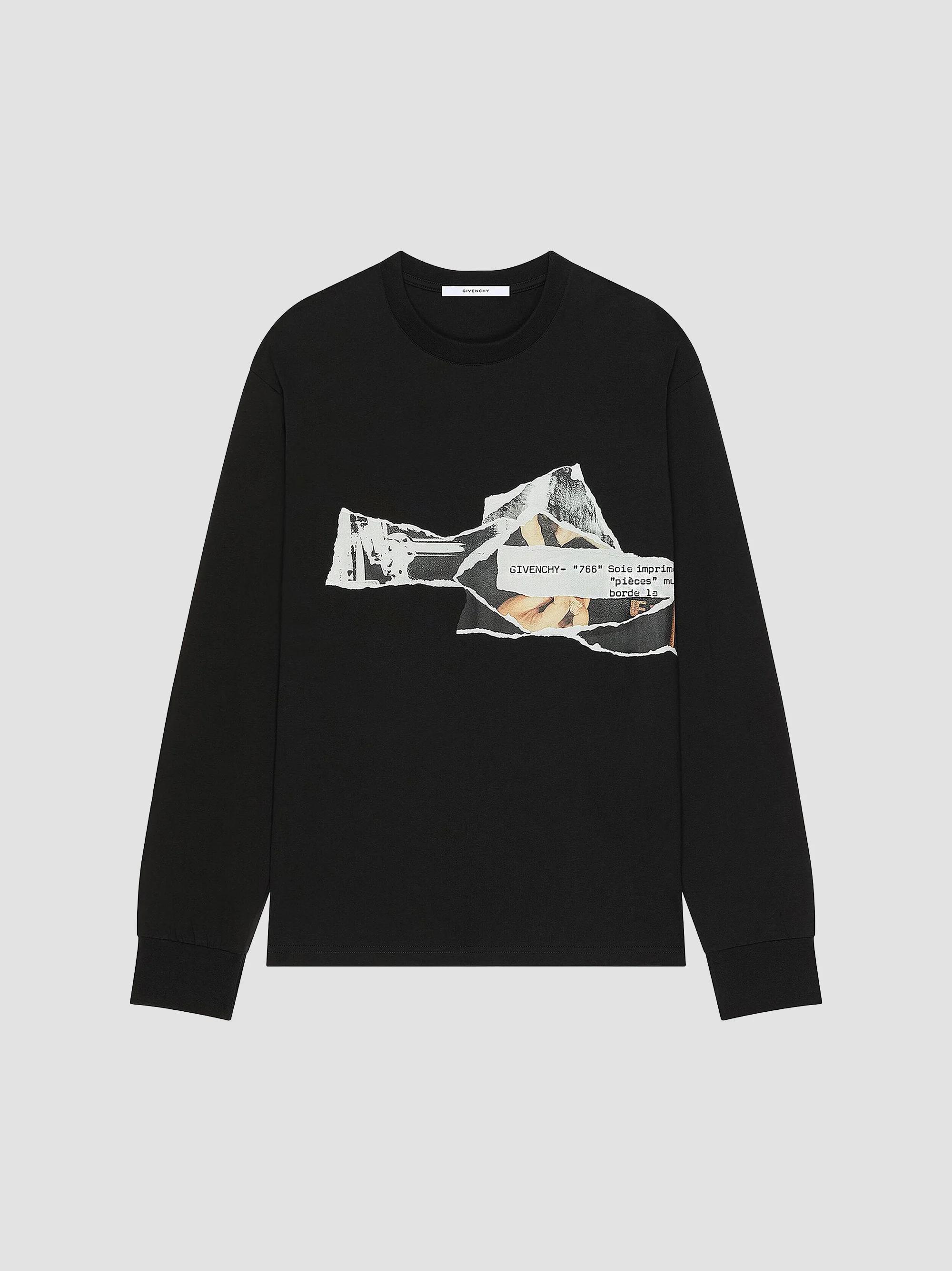 Givenchy Overlapped Hooded T-Shirt in Cotton and Mesh | Saks Fifth