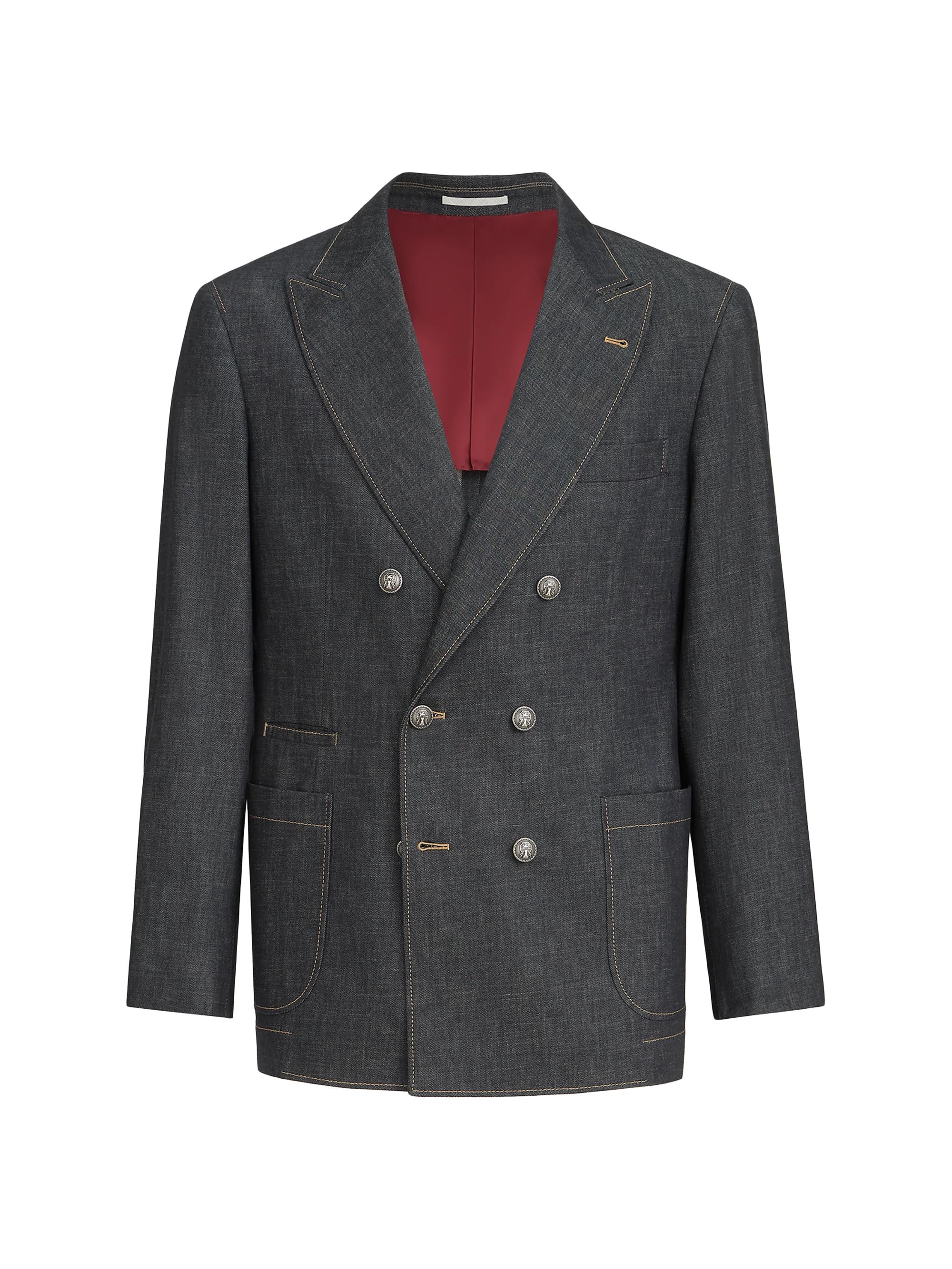 Brunello Cucinelli Lightweight Denim One and a Half Breasted