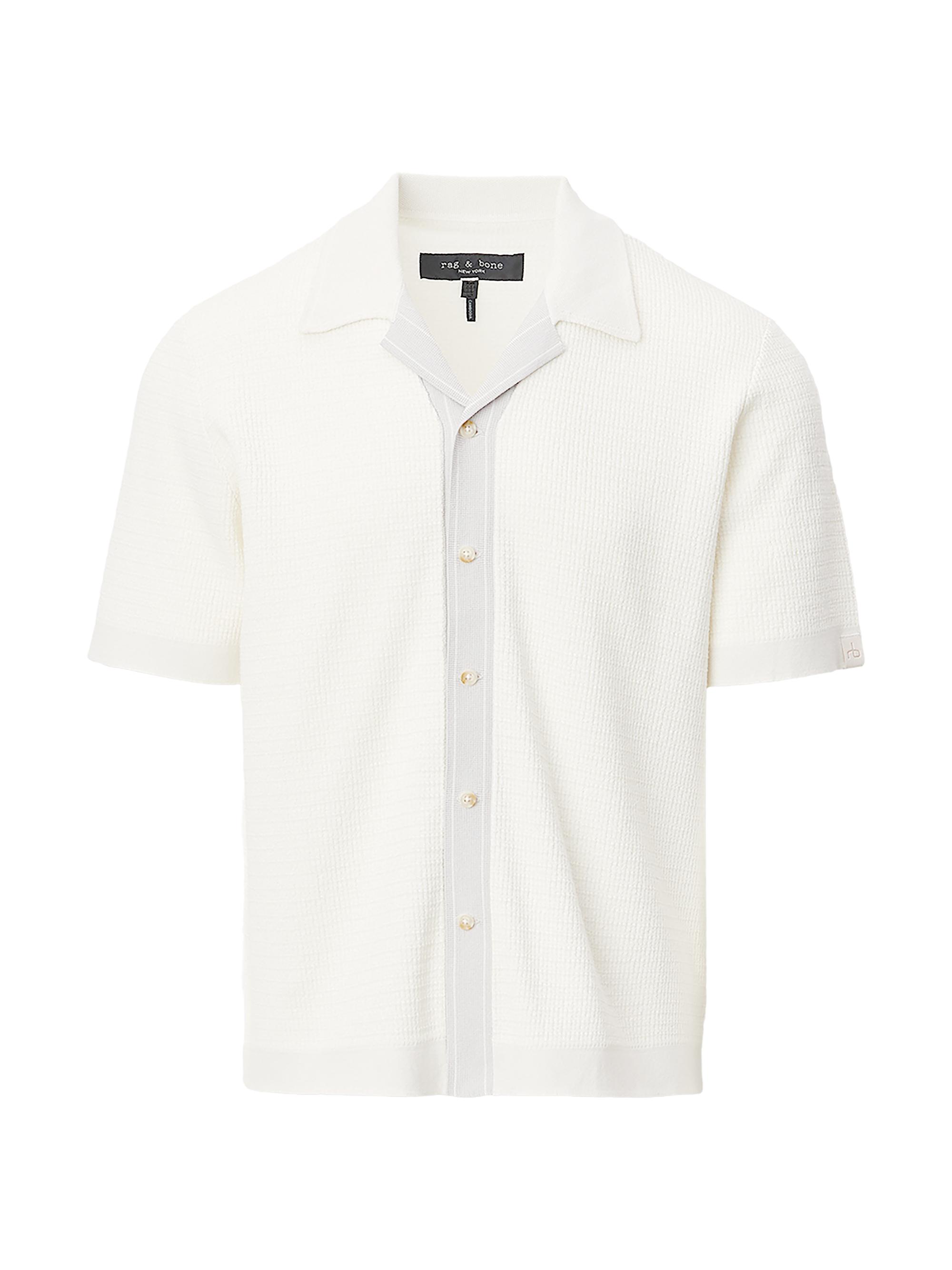 Men's Harvey Knit Camp Shirt - Chalk