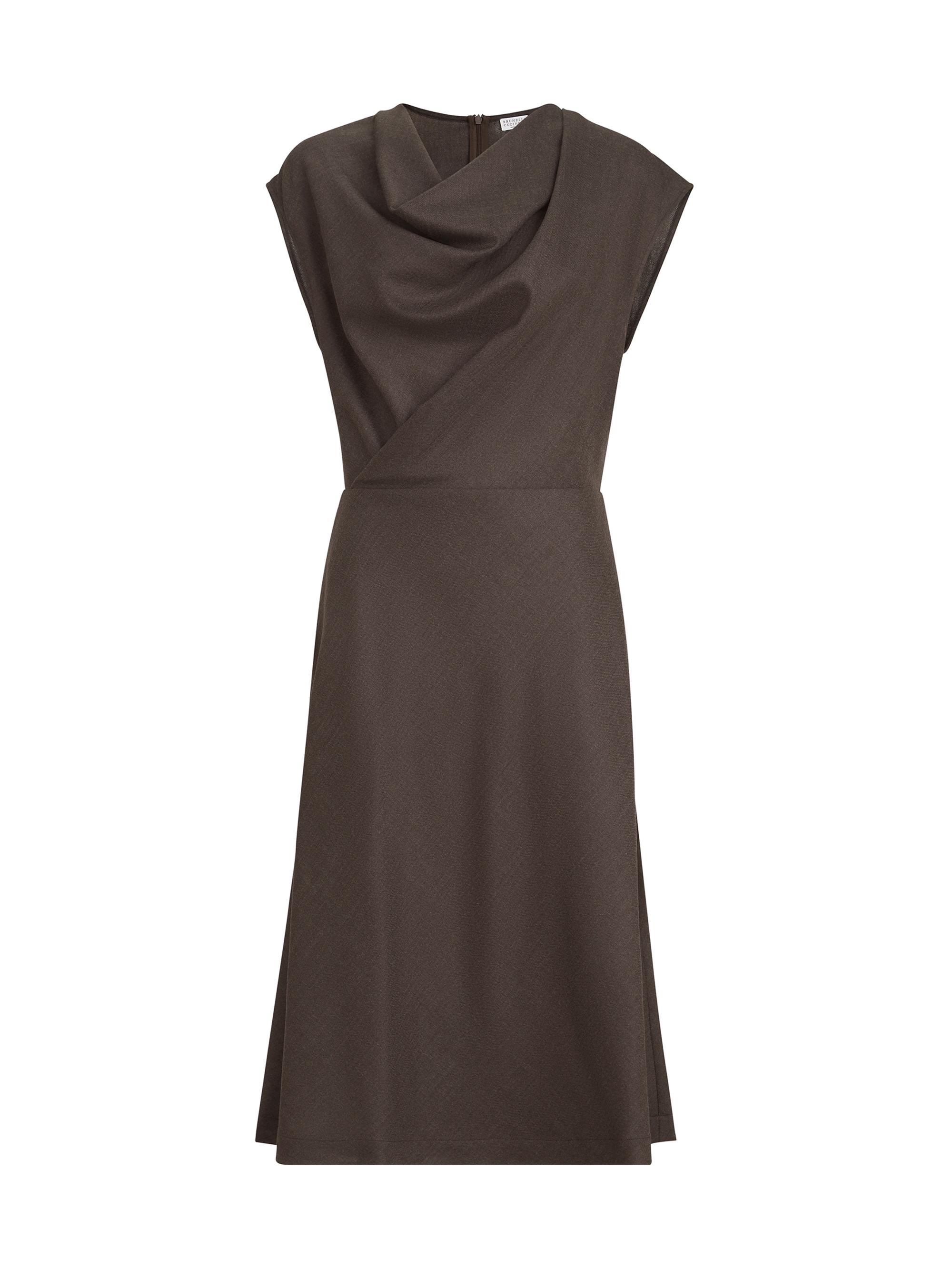 blue dinner dress 251E4287 Shimmer Burnout A-Line Sleeveless Blue Evening Dress main image 1