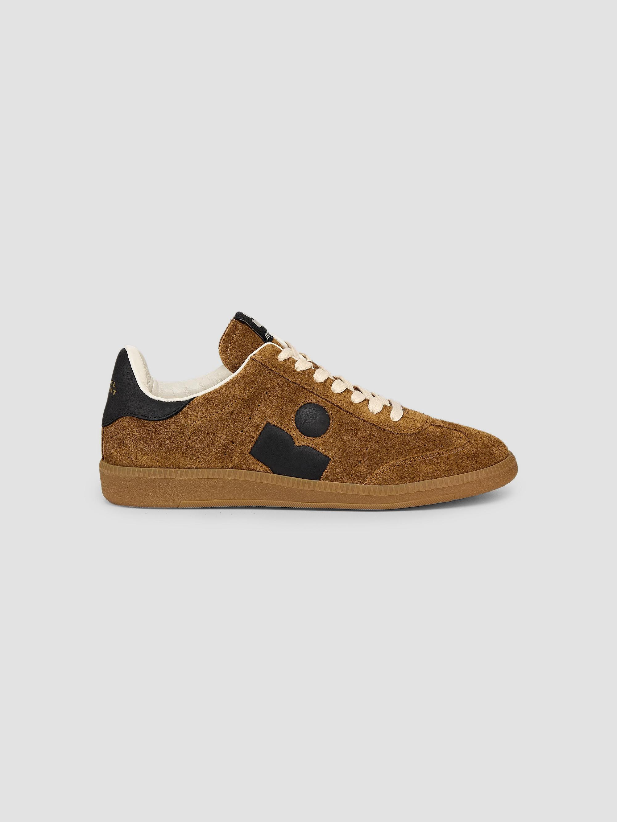 Isabel Marant Women's Bryce Suede Low-Top Sneakers - Cognac Black | Thumbnail 8